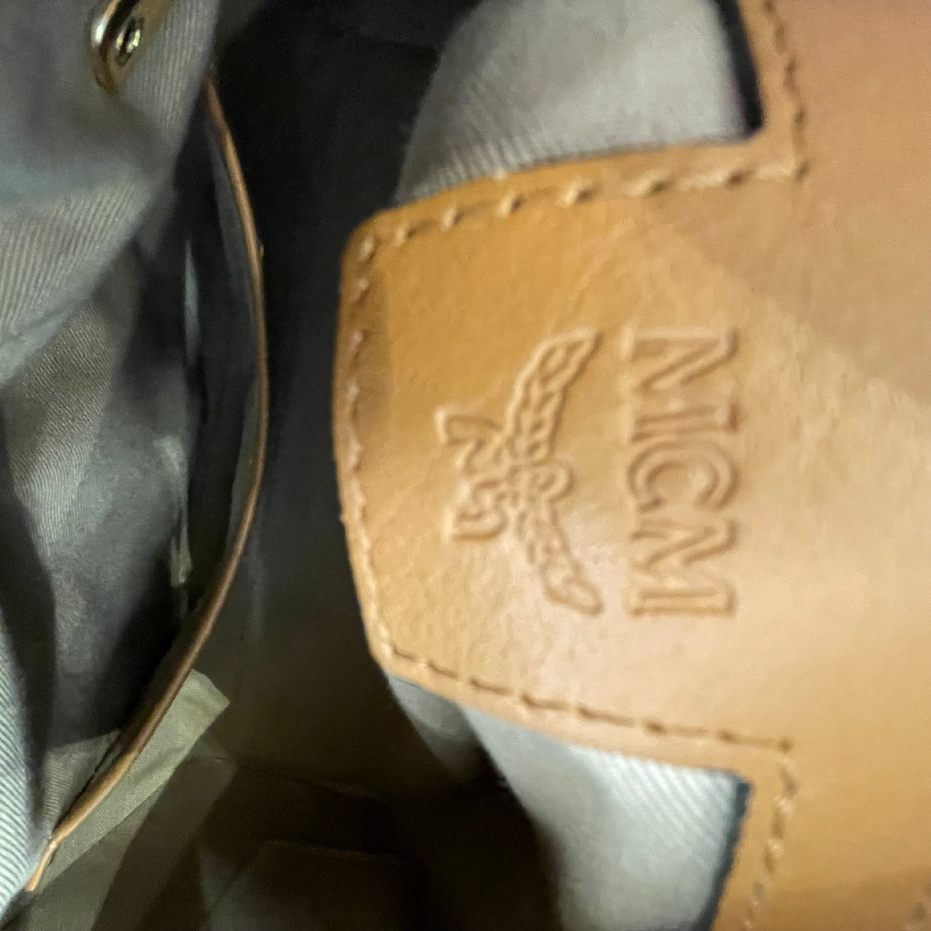 MCM/Bag/Monogram/Leather/ORN/Boston canvas view 6