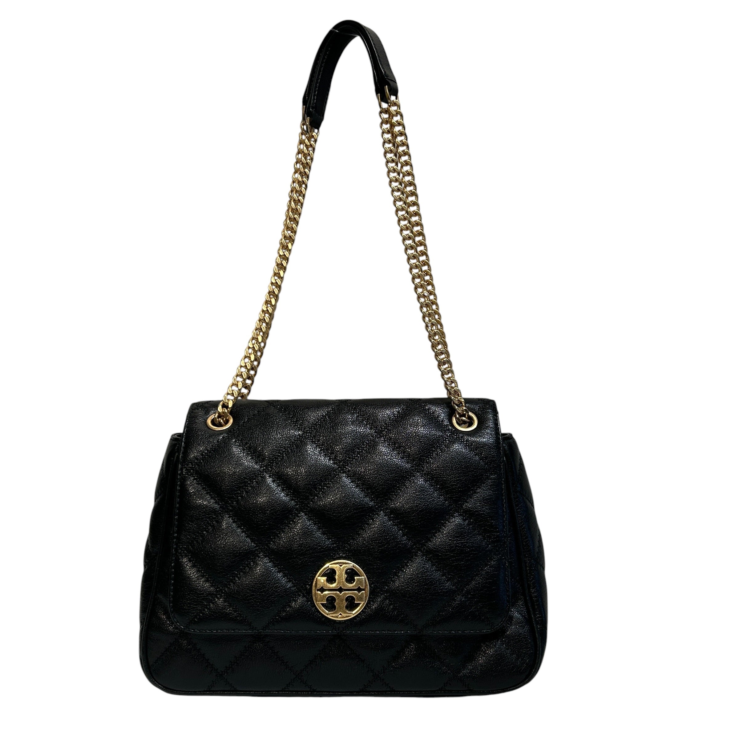 TORY BURCH/Hand Bag/Leather/BLK/Willa Quilted Shoulder Bag view 1