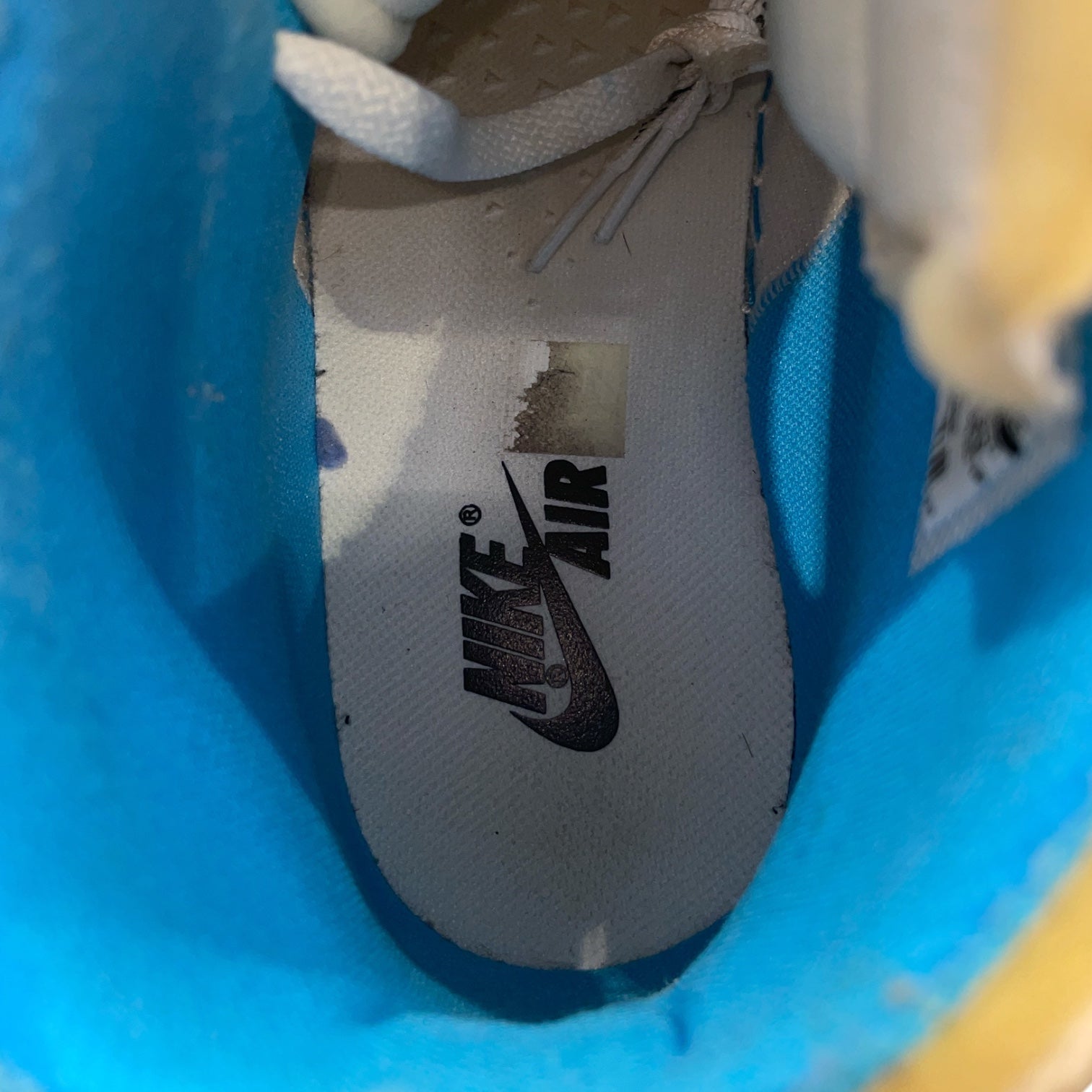 NIKE/Hi-Sneakers/US 11/Nylon/BLU/unc off white jordan 1 view 3