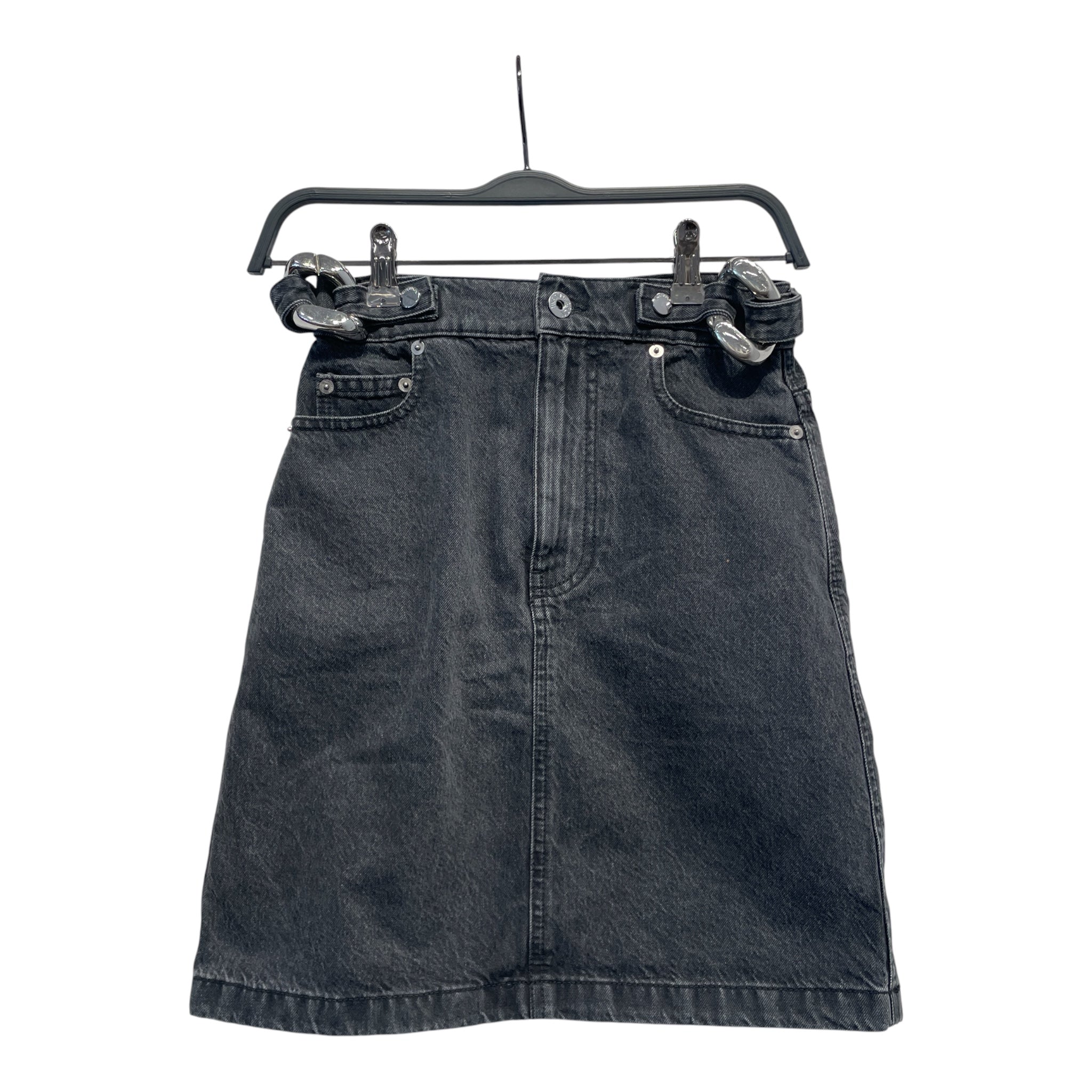 JW ANDERSON(J.W.ANDERSON)/Skirt/2/Denim/GRY/Midi Length/BIG CHAIN ON BELT LOOP view 1