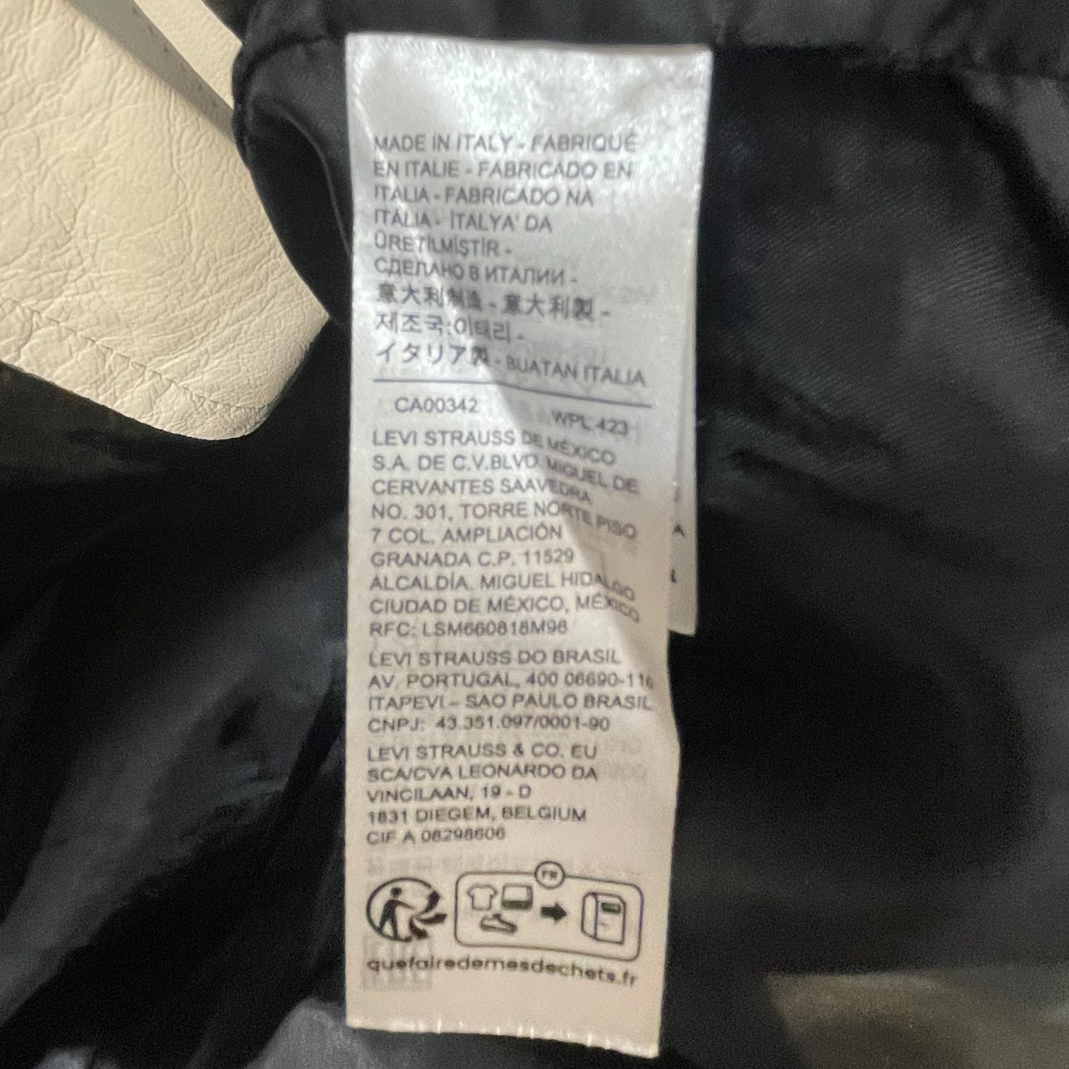 STUSSY/Levi's/Leather Jkt/L/Leather/WHT/A83240000 view 4