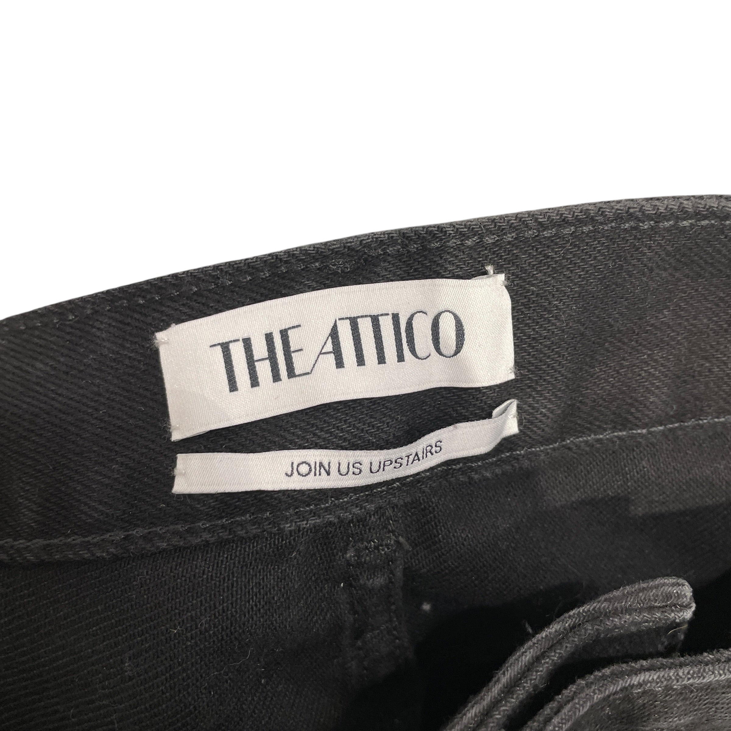 THE ATTICO/Bottoms/26/Cotton/BLK/PATCHWORK GRY AND BLK view 3
