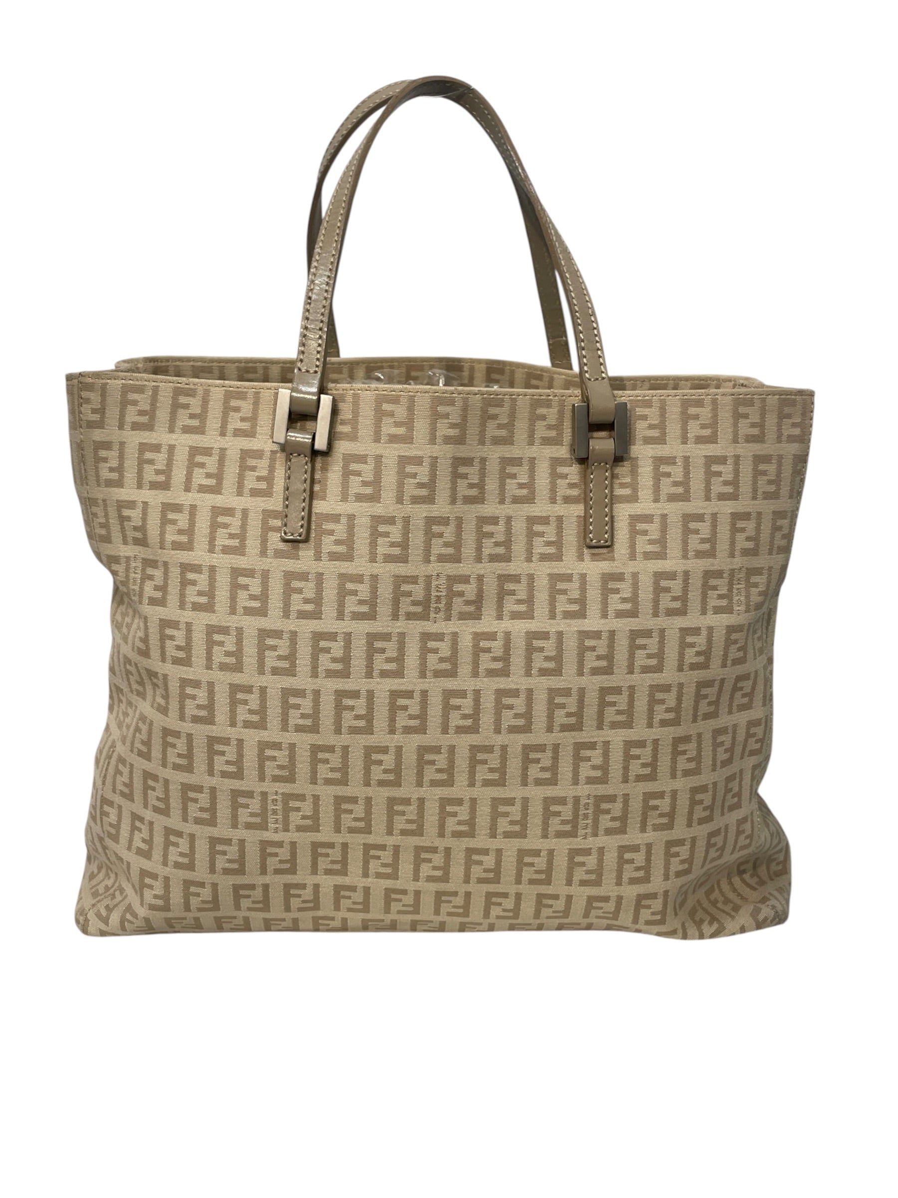 FENDI/Tote Bag/Monogram/BEG/Zucchino FF Canvas Top Handle view 2