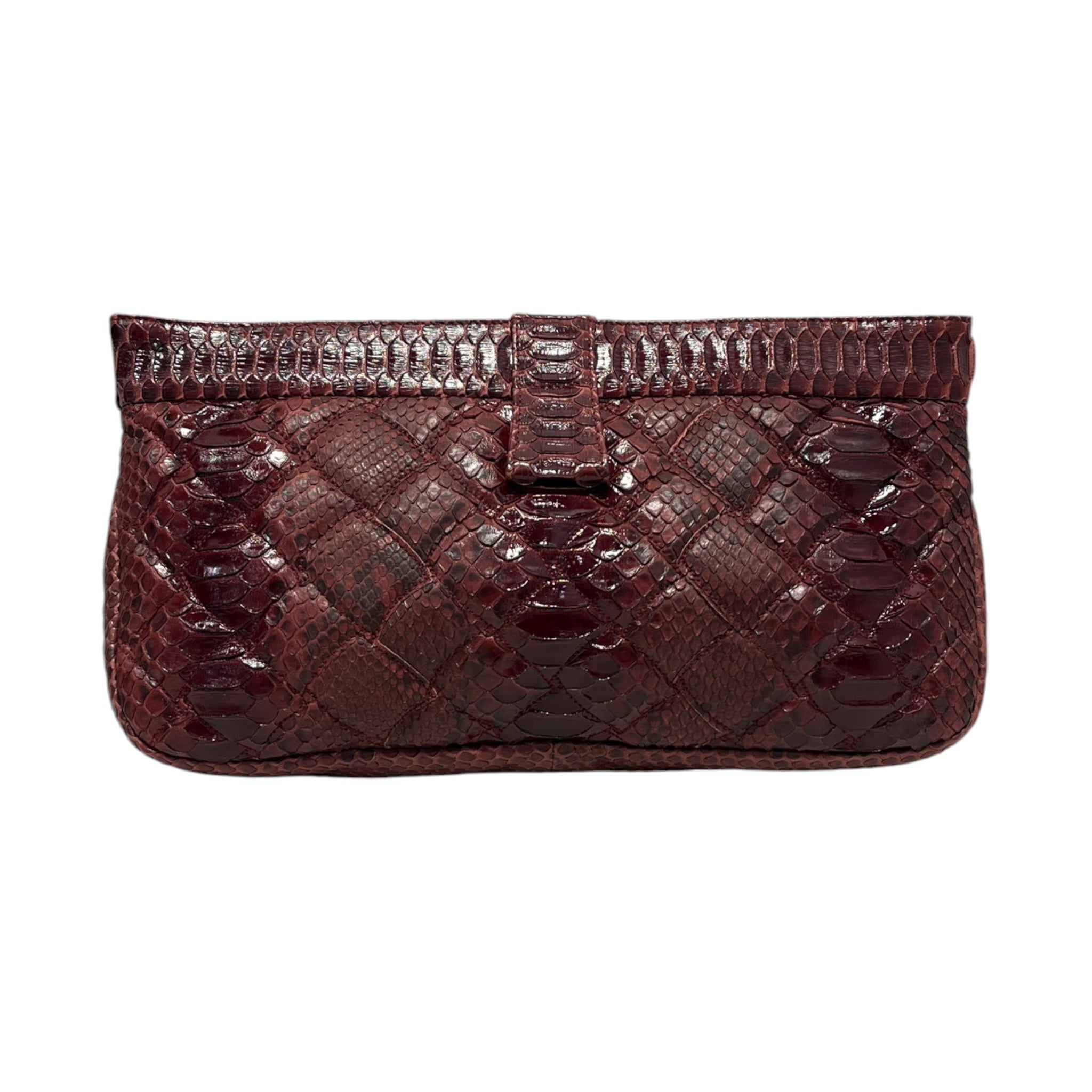 BOTTEGA VENETA/Clutch Bag/Animal Pattern/Leather/BRD/VIBIO CLUTCH PYTHON LEATHER view 2