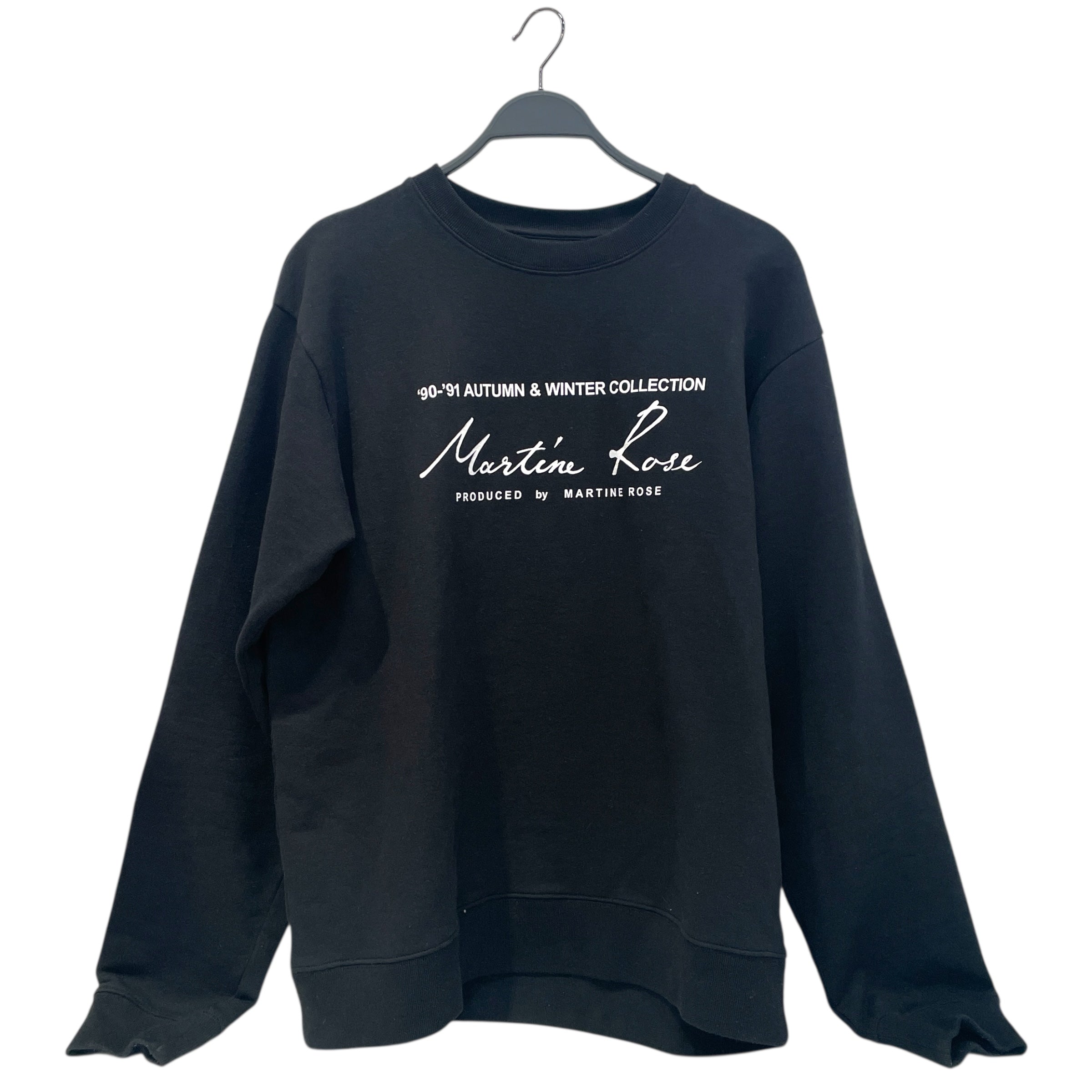 MARTINE ROSE/Sweatshirt/XL/Cotton/BLK/ view 1