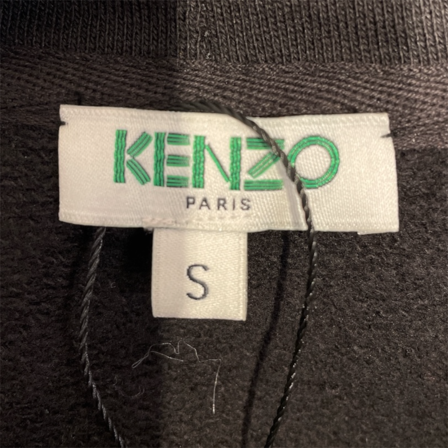 KENZO/Hoodie/S/Cotton/BLK/Elongated hoodie view 3