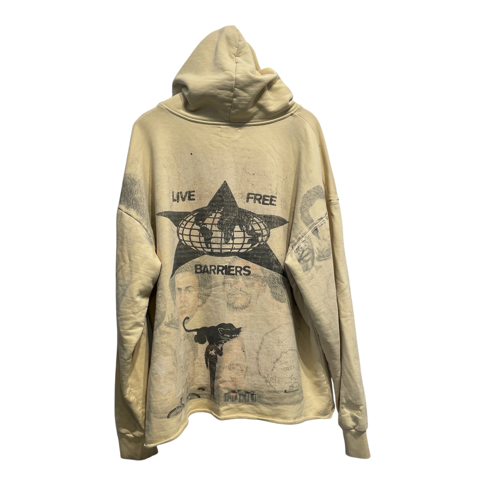live free barriers/Hoodie/XL/All Over Print/Cotton/CRM/Oversize/ view 2