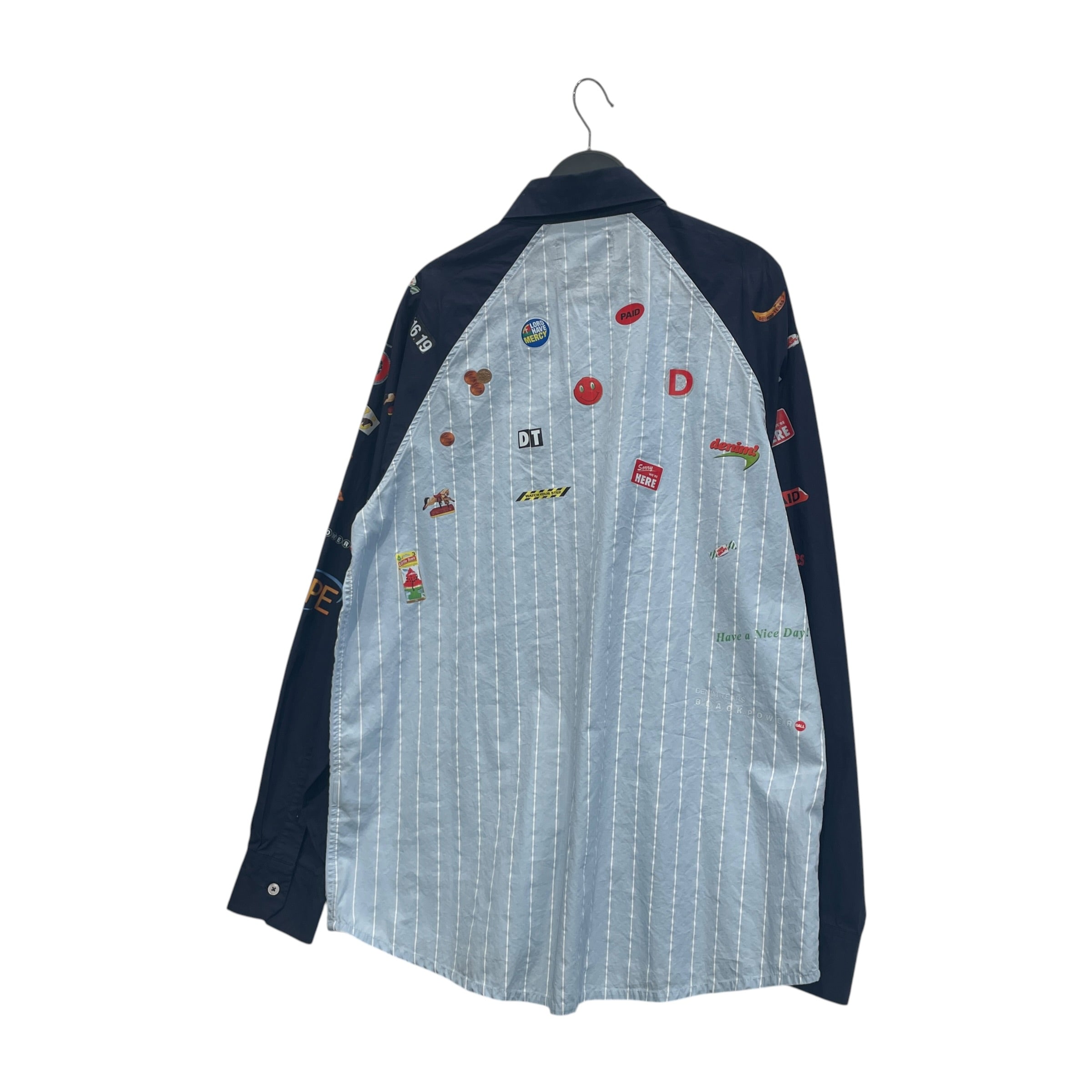 DENIM TEARS/LS Shirt/M/Cotton/BLU view 2