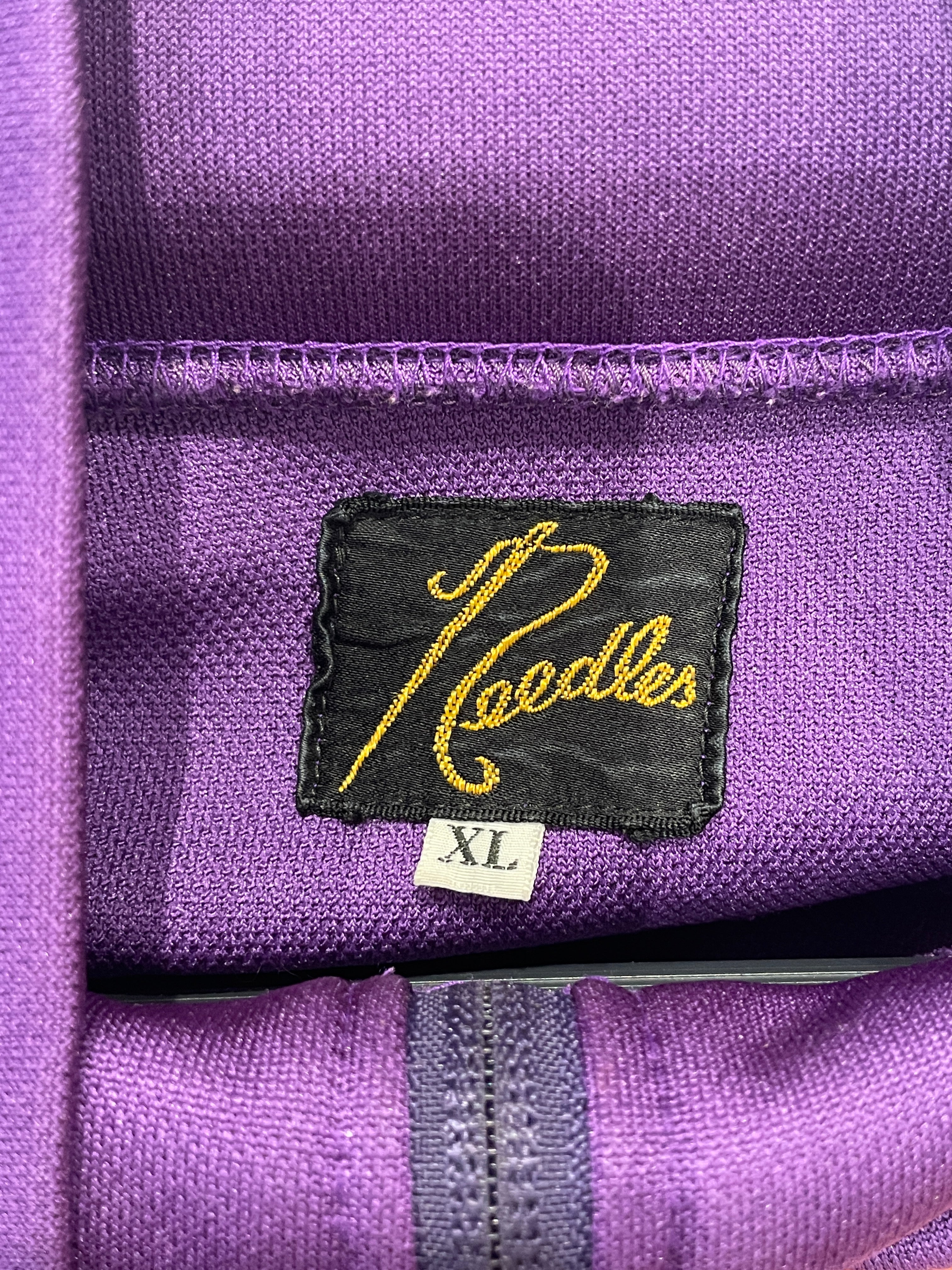 Needles/Track Jkt/XL/Nylon/PPL/TRACK BLUE LOGO view 4