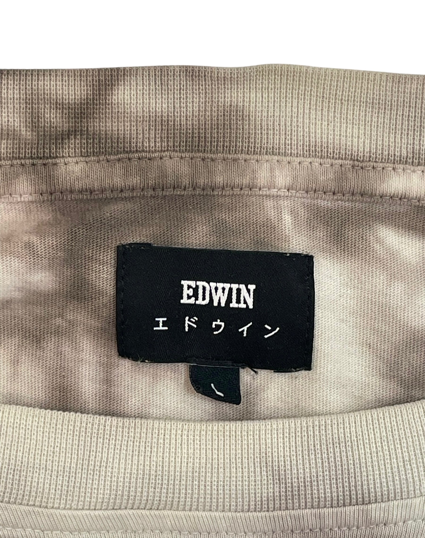 EDWIN/T-Shirt/L/Cotton/CRM/Graphic/JP FLAG view 3