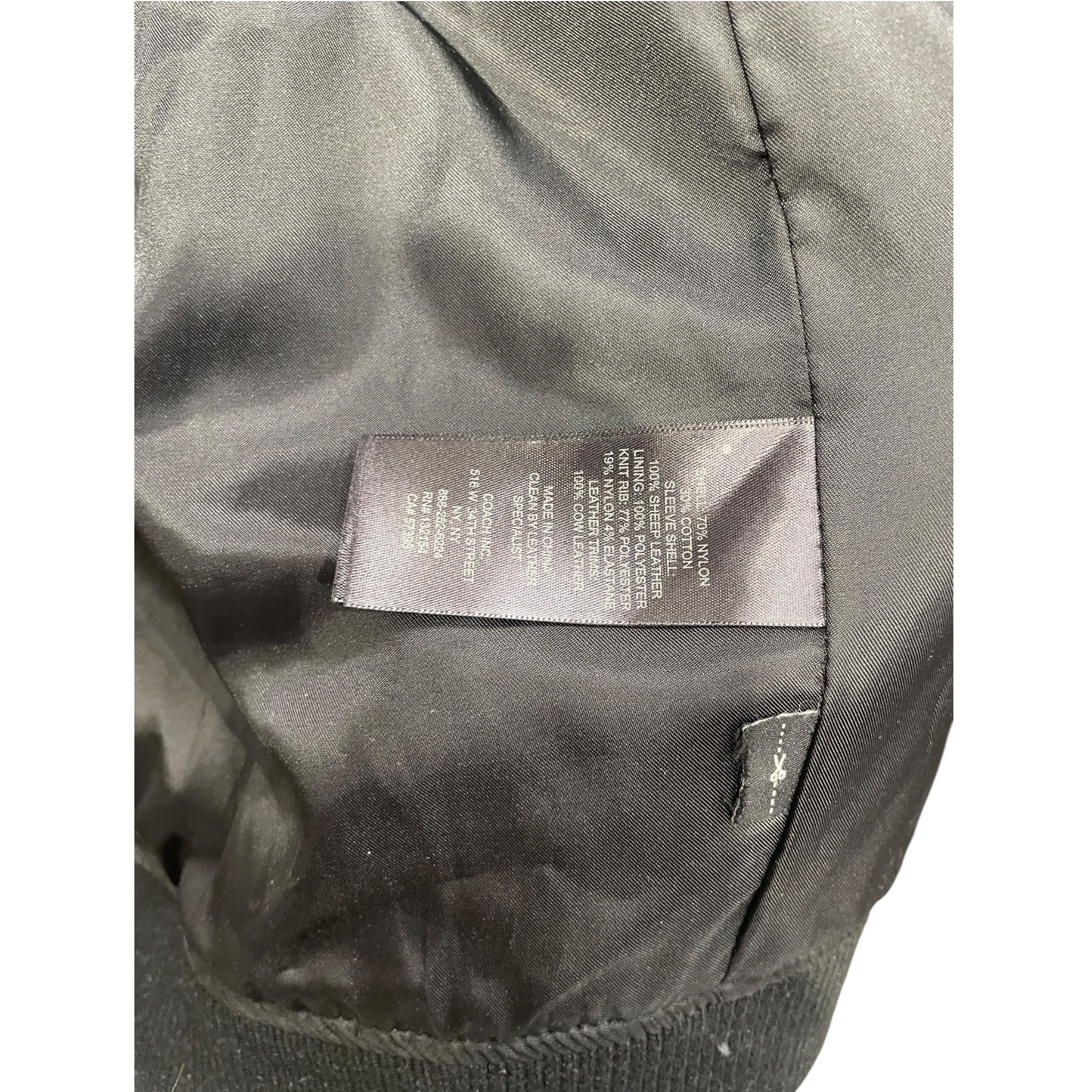 COACH/Jacket/M/Nylon/BLK/BRW SLEEVES view 4