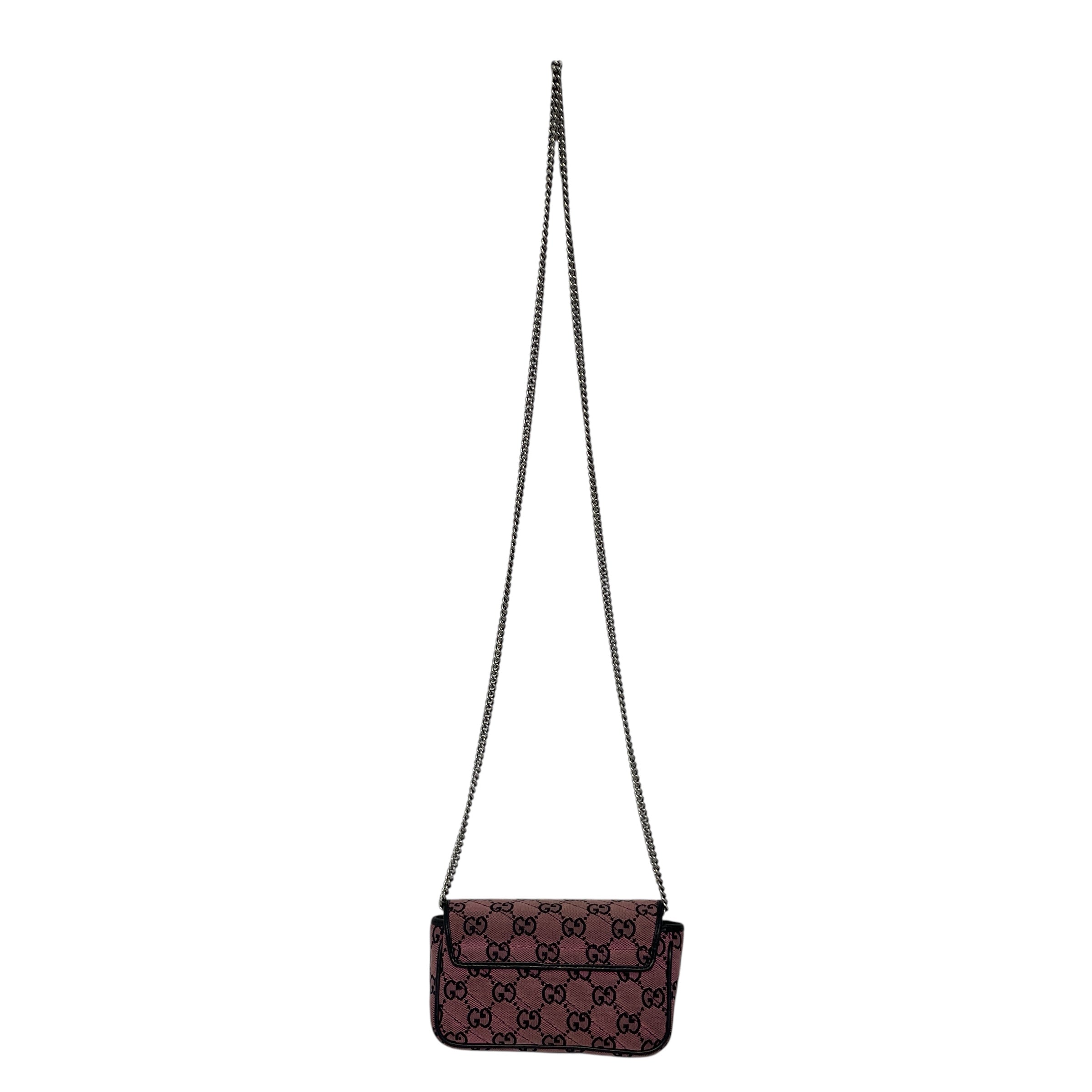 GUCCI/Cross Body Bag/Monogram/PNK/MATELASSE GG MARMONT SUPER MIN view 2