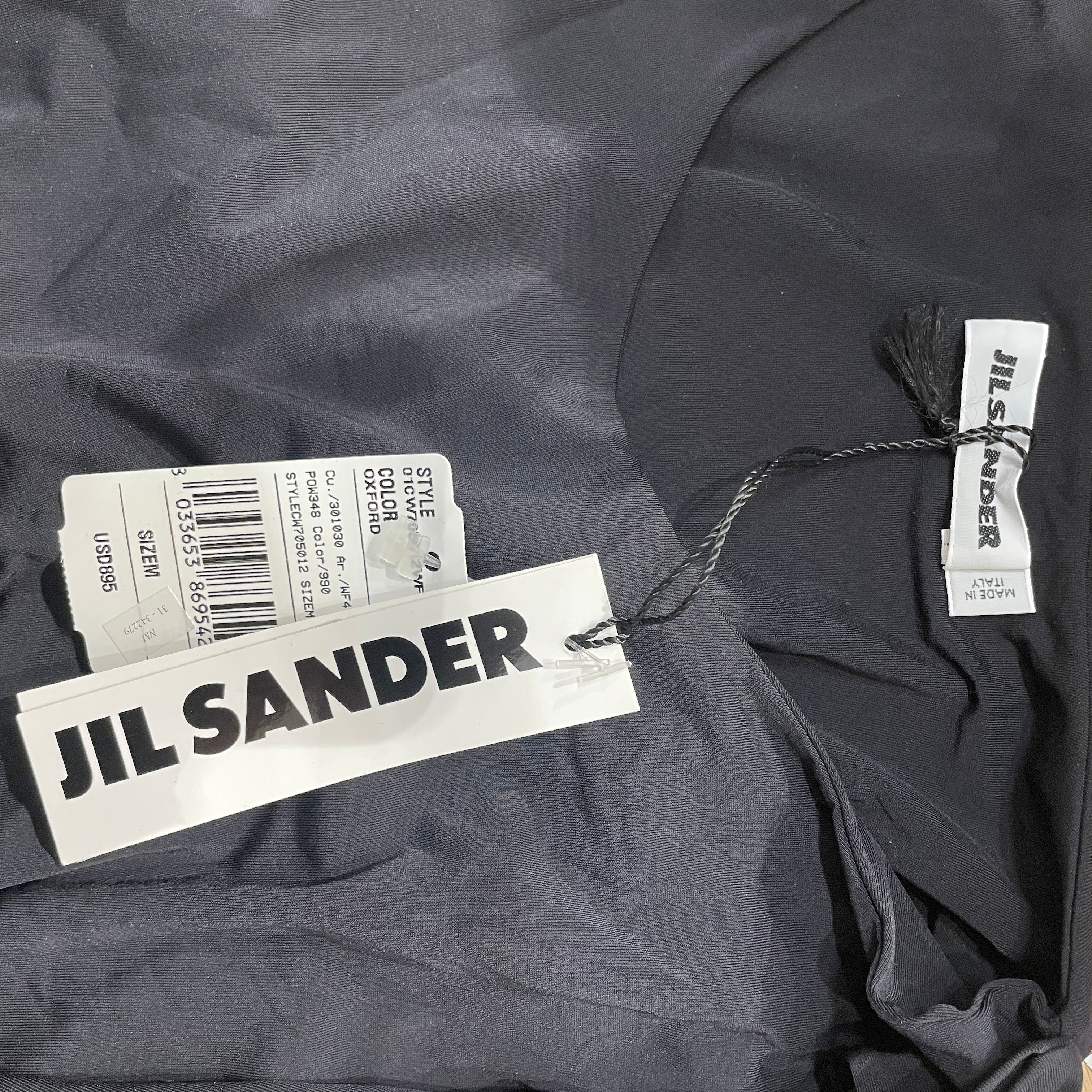 JIL SANDER/SL Blouse/M/Polyester/BLK/SHOULDER ATTACHMENT TOP view 3