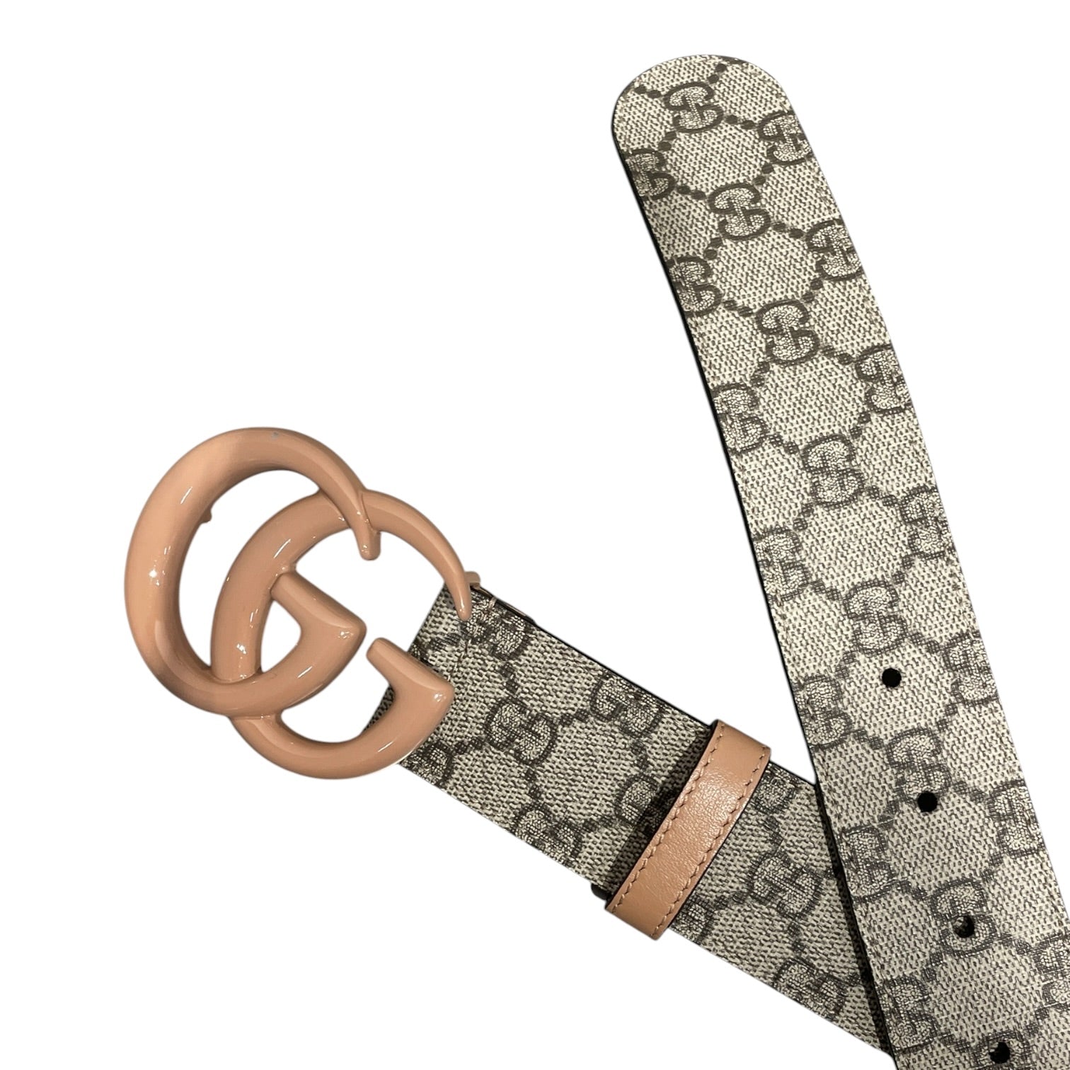 GUCCI/Belt/Monogram/Leather/BEG/L's/GG Supreme Beige Belt view 3