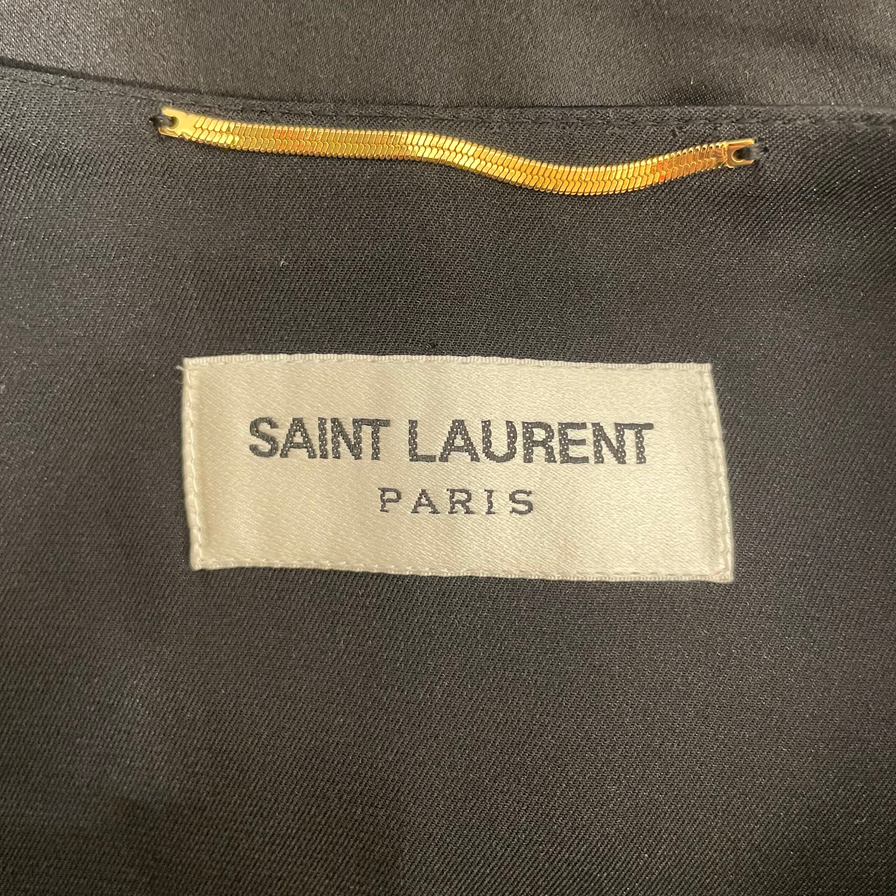 SAINT LAURENT/Vest/34/Cotton/BLK/ view 3