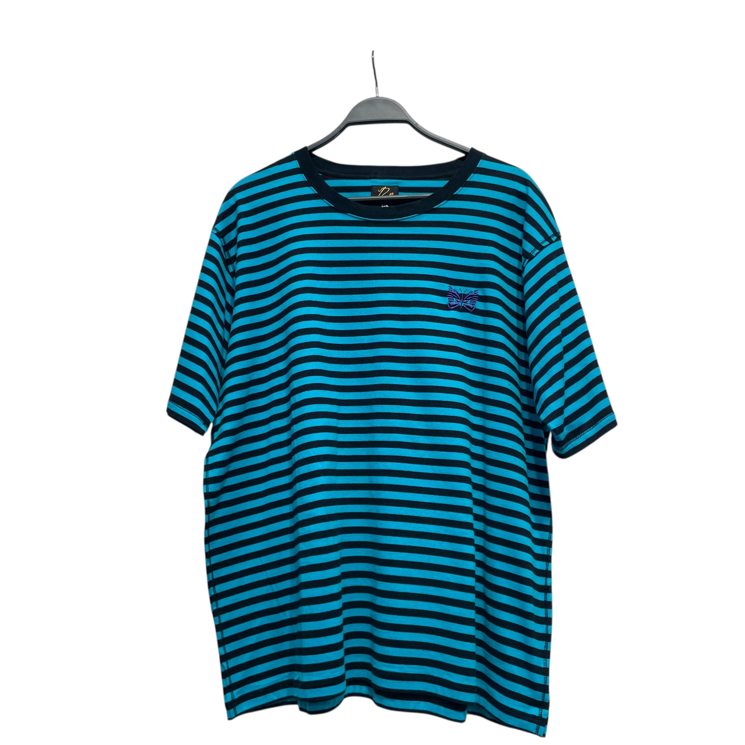 Needles/T-Shirt/XL/Cotton/BLU/Stripe/ view 1
