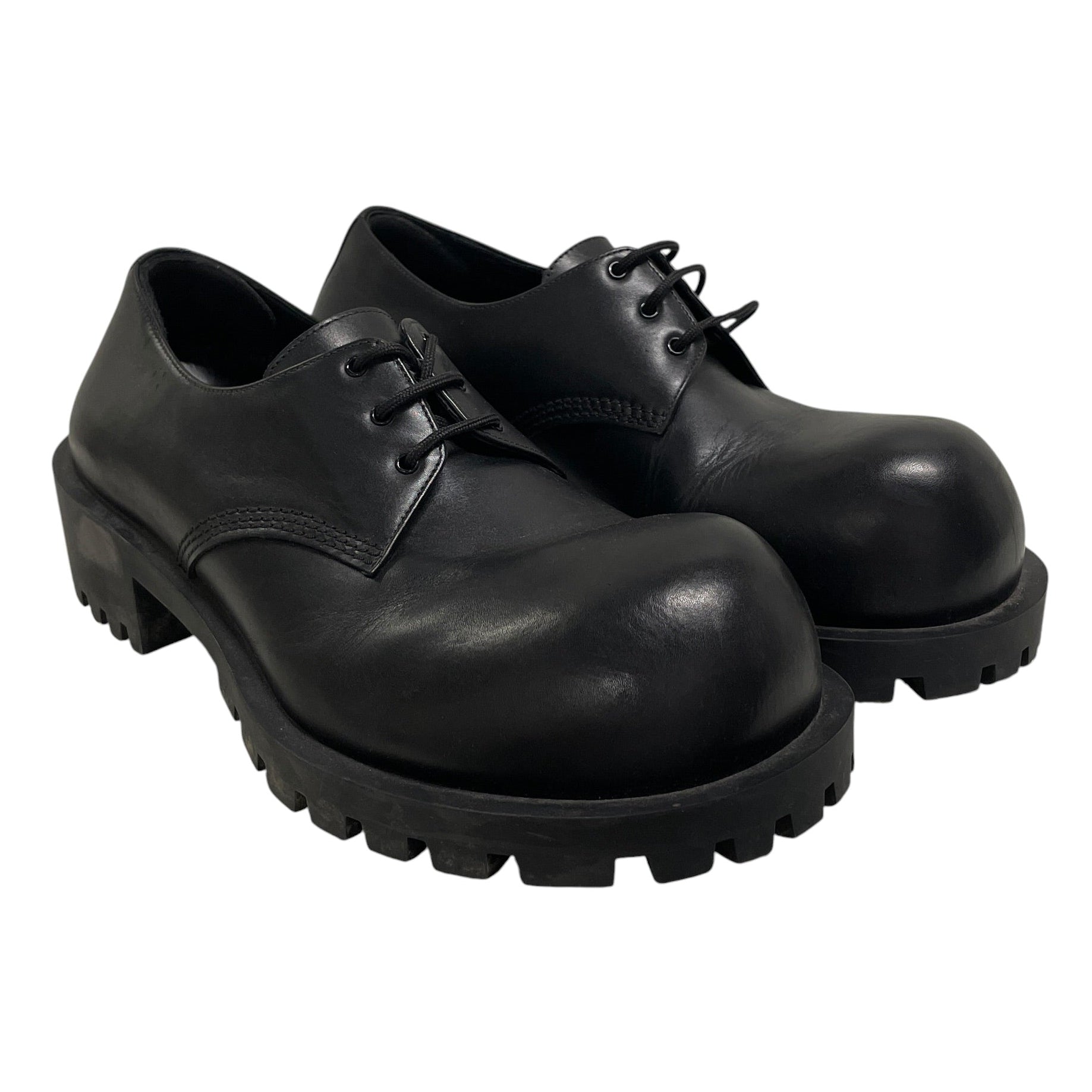 BALENCIAGA/Boots/US 9/Leather/BLK/derby lace up hummer view 1