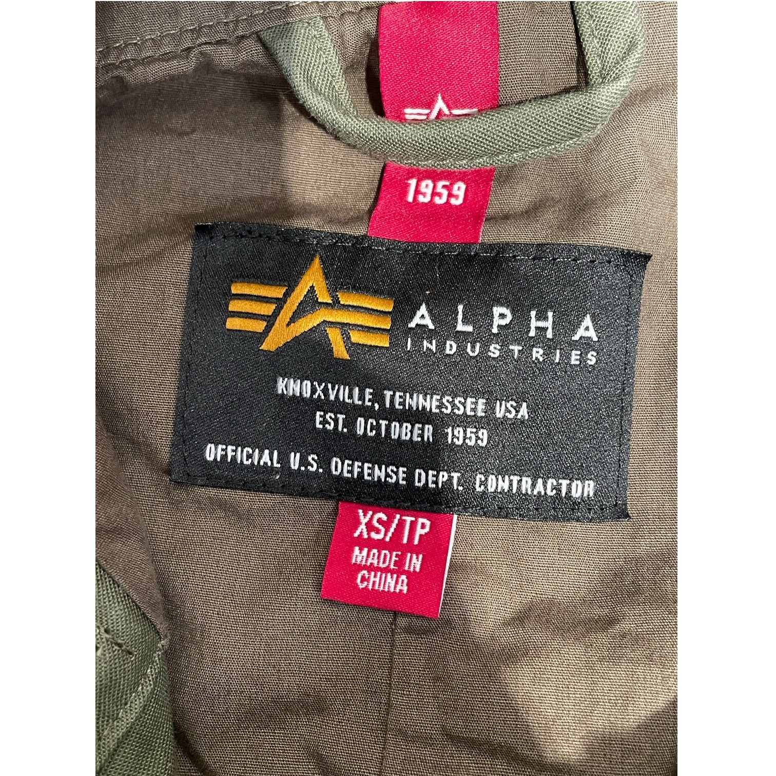 ALPHA INDUSTRIES/Mountain Parka/XS/Cotton/GRN/ view 3