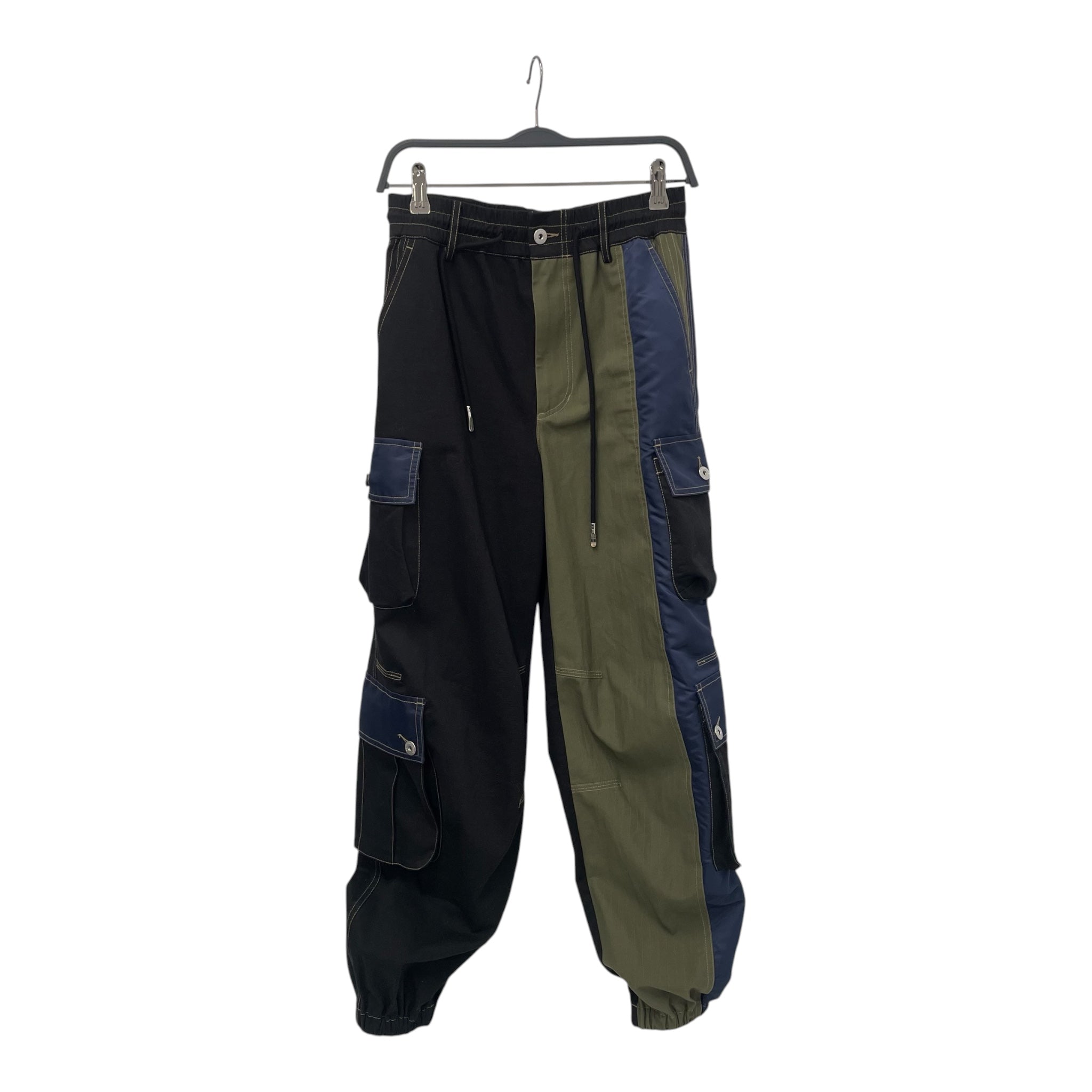 Feng Chen Wang/Cargo Pants/XS/Cotton/BLK/Border/FENG CHEN WANG CARGO PANTS view 1