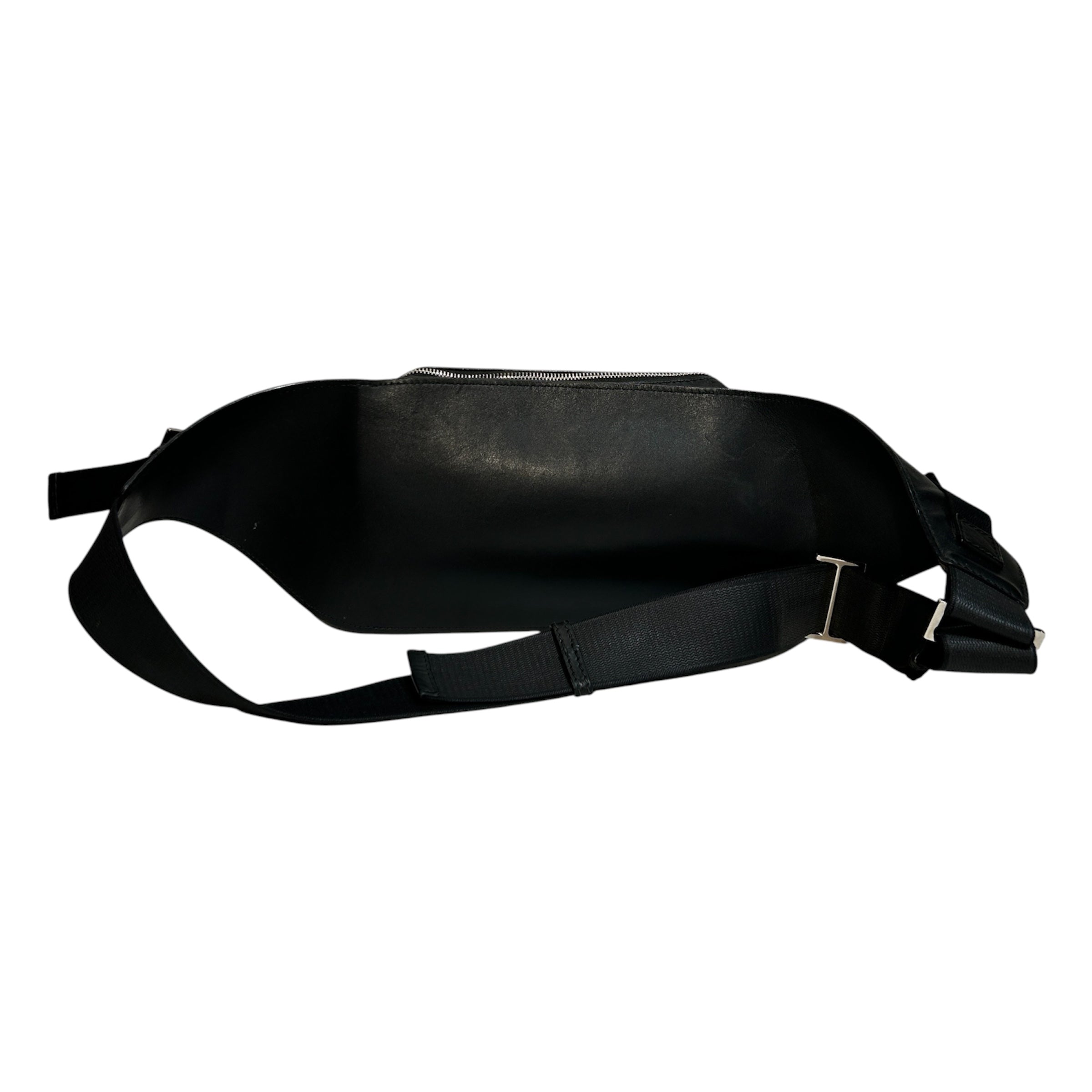 BALENCIAGA/Fanny Pack/Leather/BLK/PERFORATED BELT BAG view 2