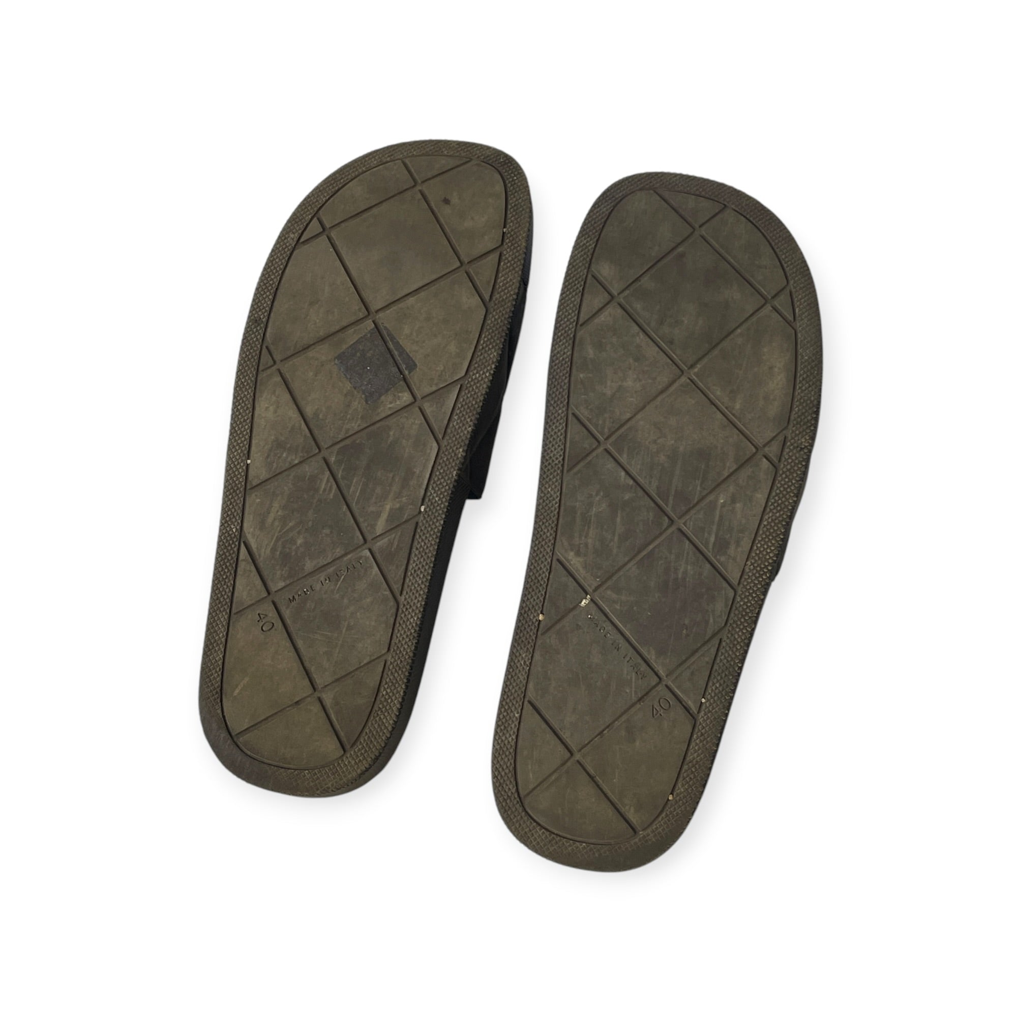 BOTTEGA VENETA/Sandals/EU 40/BLK/QUILTED RUBBER SLIDES view 6