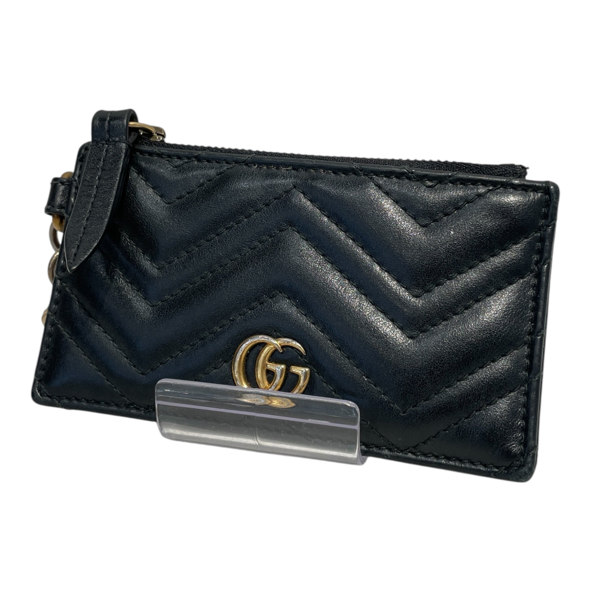 GUCCI/Pouch/BLK/MARMONT ZIP KEY POUCH view 1