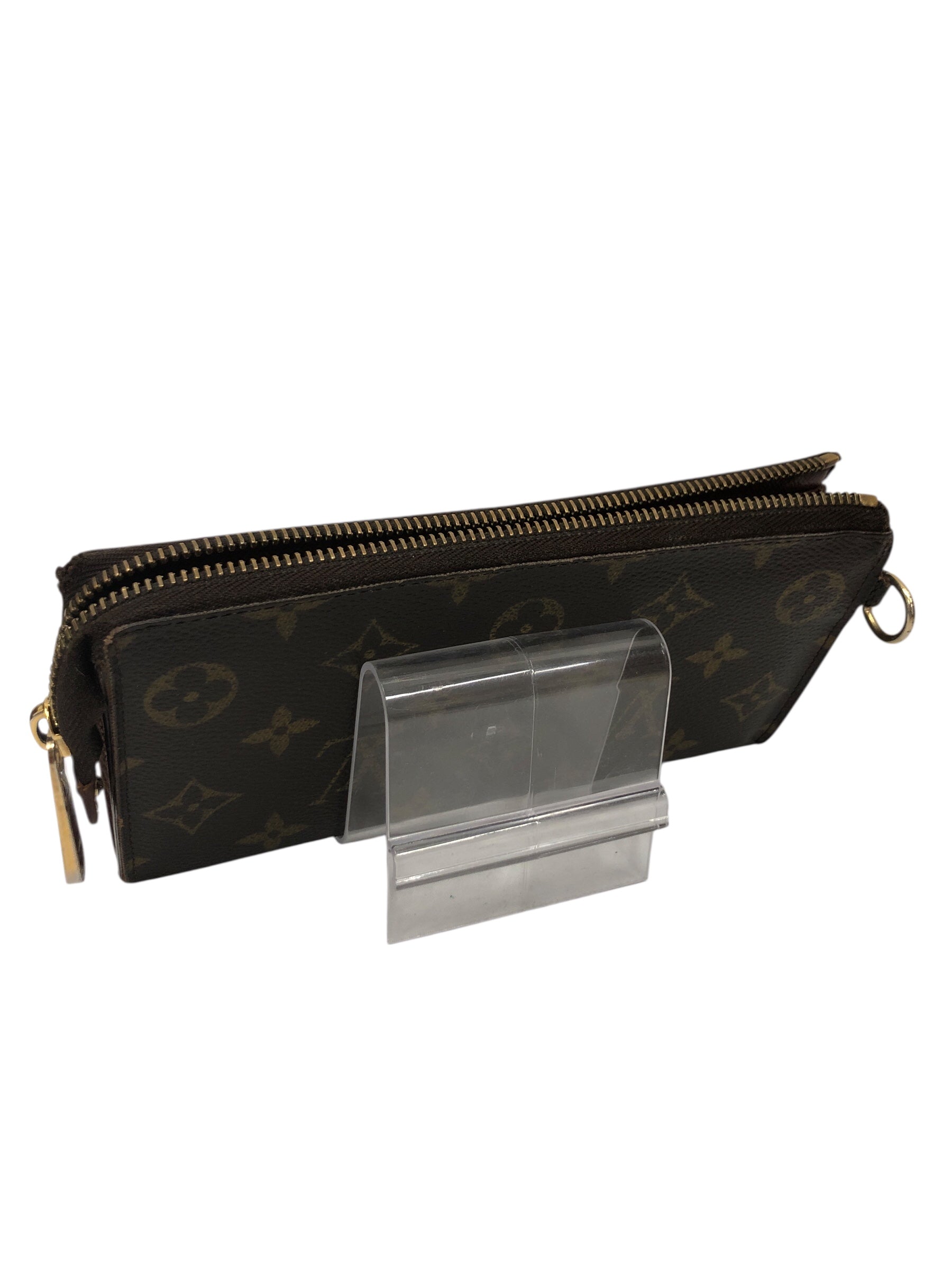 LOUIS VUITTON/Long Wallet/Monogram/Leather/BRW/L's/ view 2