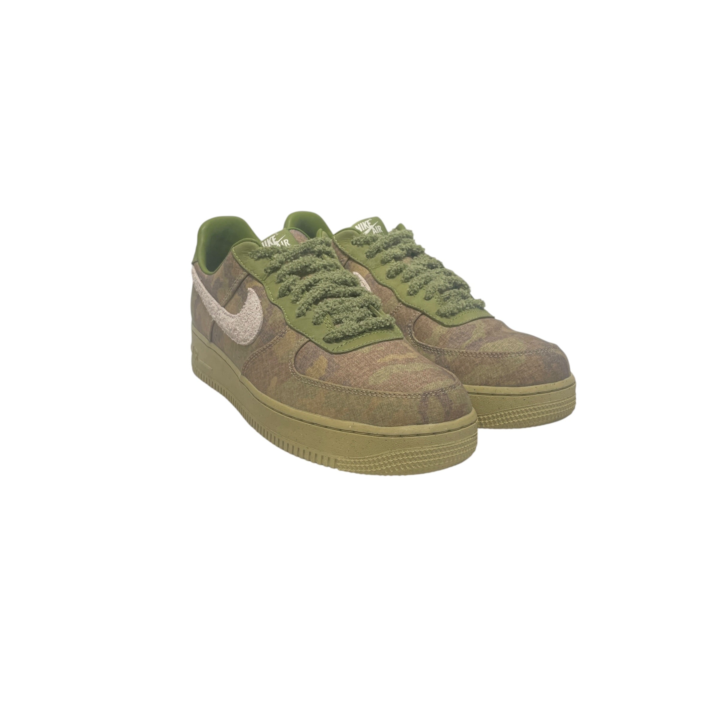 NIKE/Low-Sneakers/US 10.5/Cotton/GRN/air force wheatgrass view 1