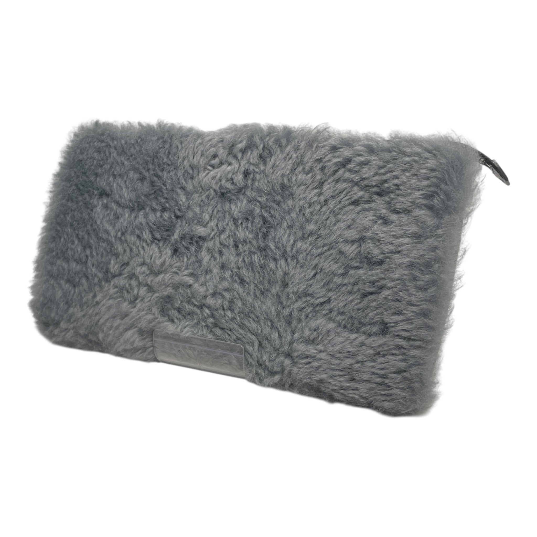 BALENCIAGA/Hand Bag/Fake Fur/GRY/fur clutch view 2