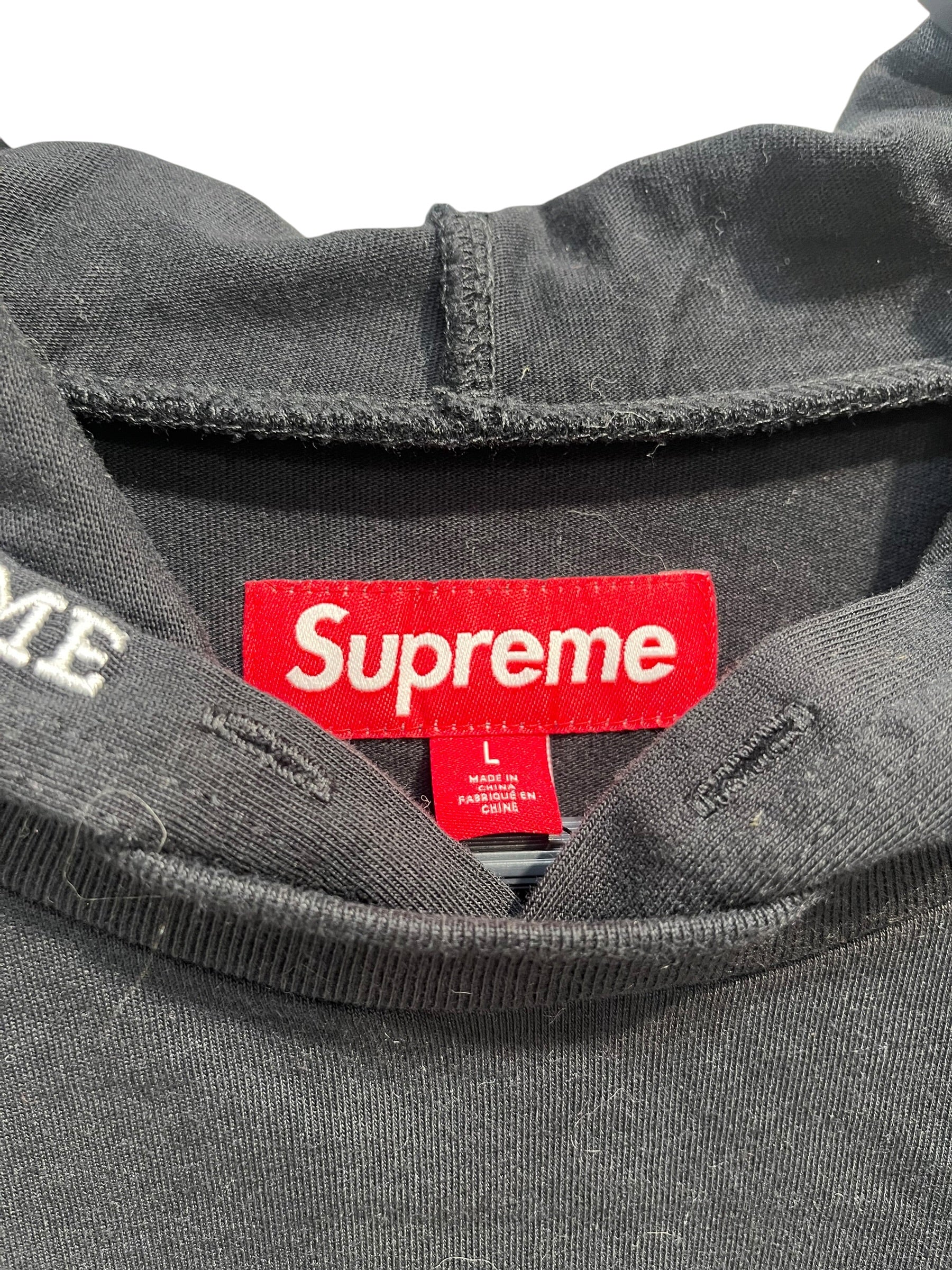Supreme/Sweater/L/Cotton/BLK/LAYER HOODIE view 3