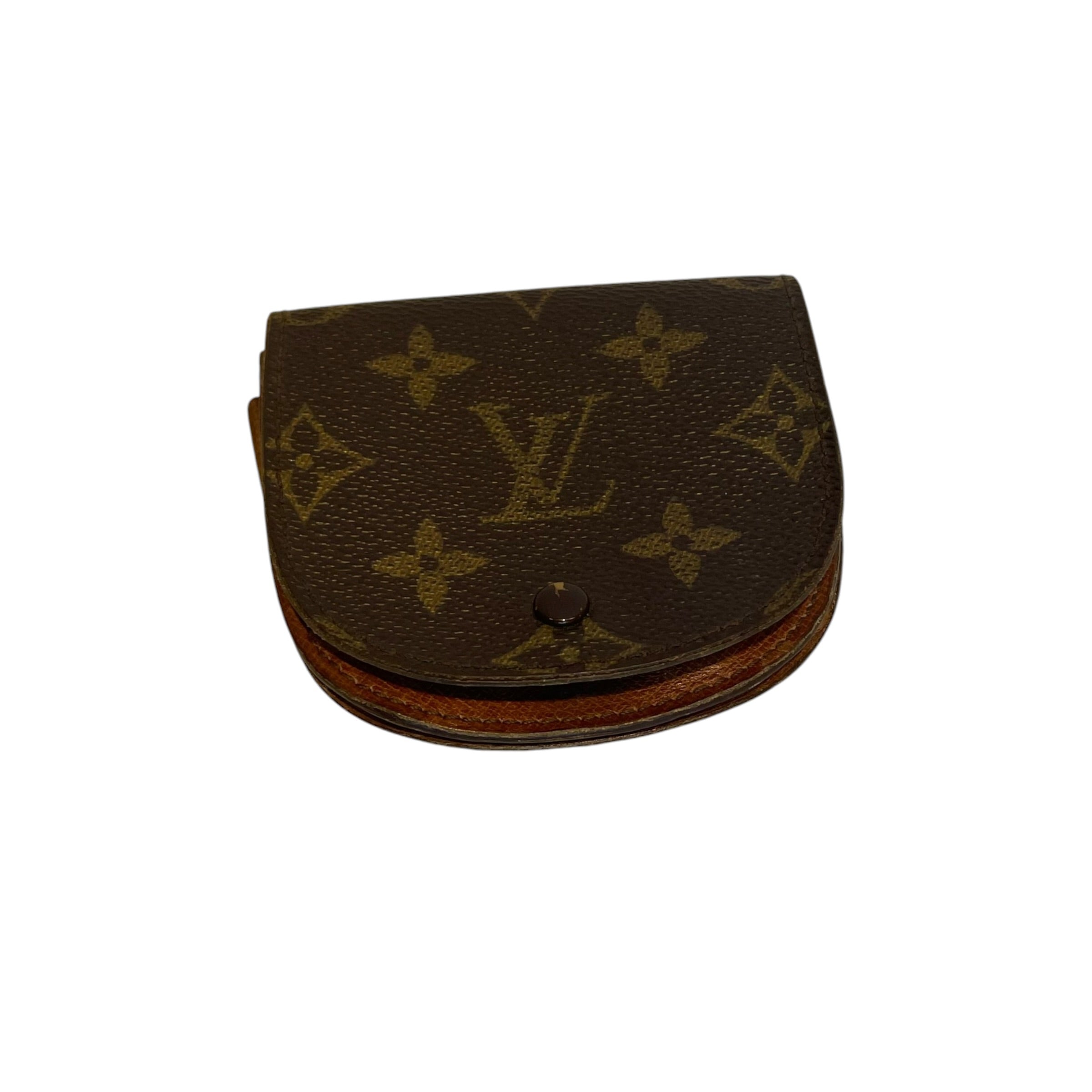 LOUIS VUITTON/Coin Wallet/Monogram/BRW/Coin Pouch pocket view 1