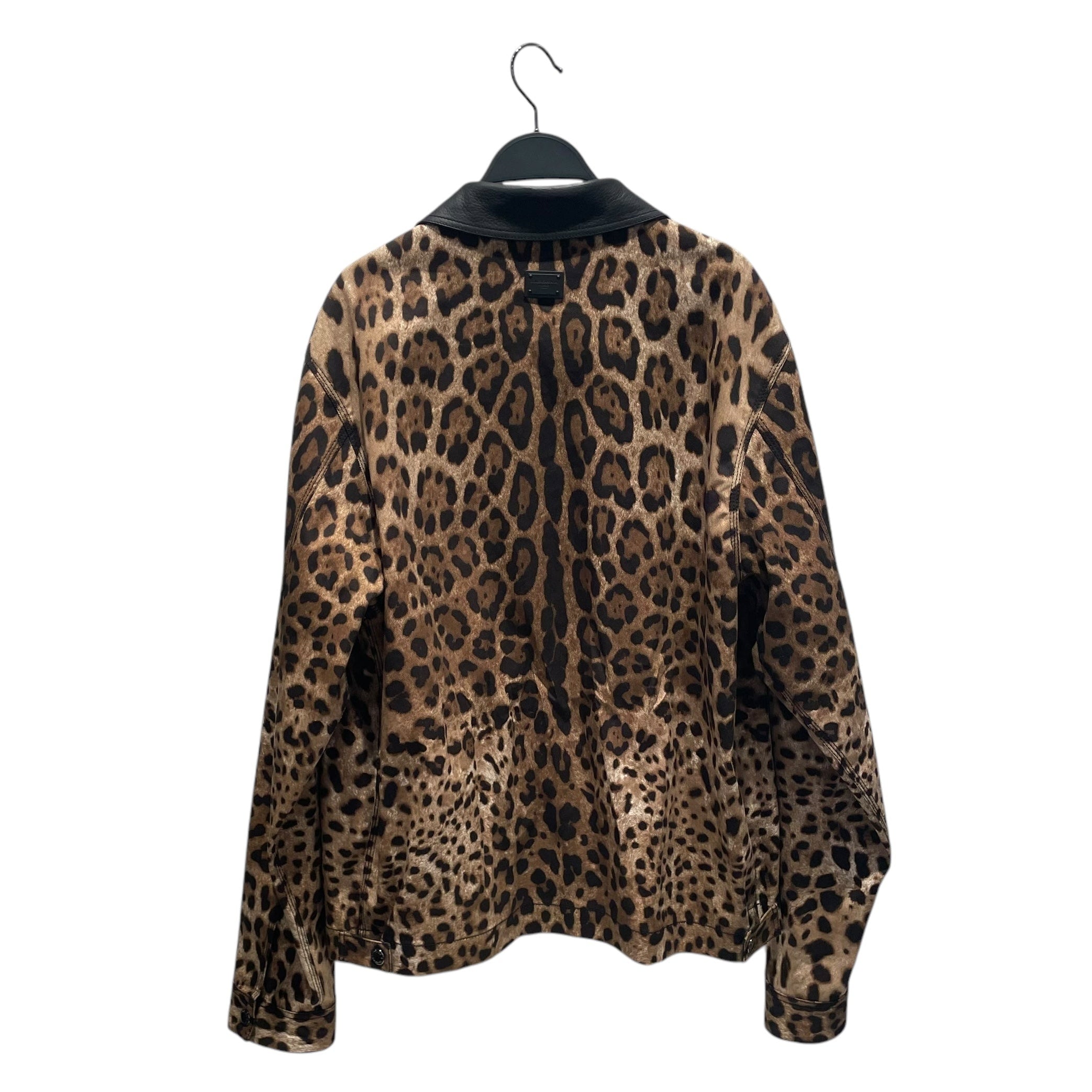 DOLCE&GABBANA/Jacket/52/Leather/MLT/leopard print view 2