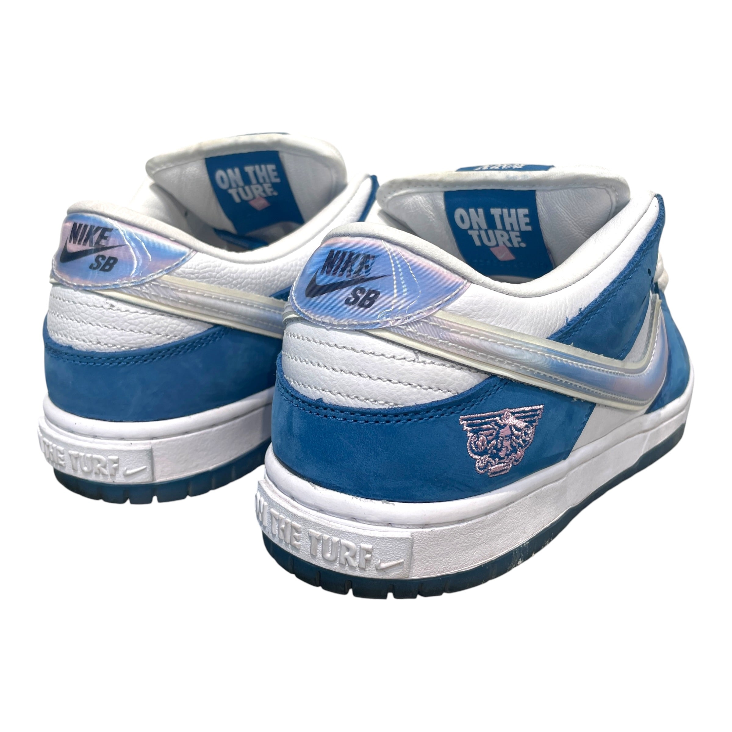NIKE SB/BORN X RAISED/Low-Sneakers/US 8.5/Leather/BLU/Dunk Low 'Block At A Time' view 2