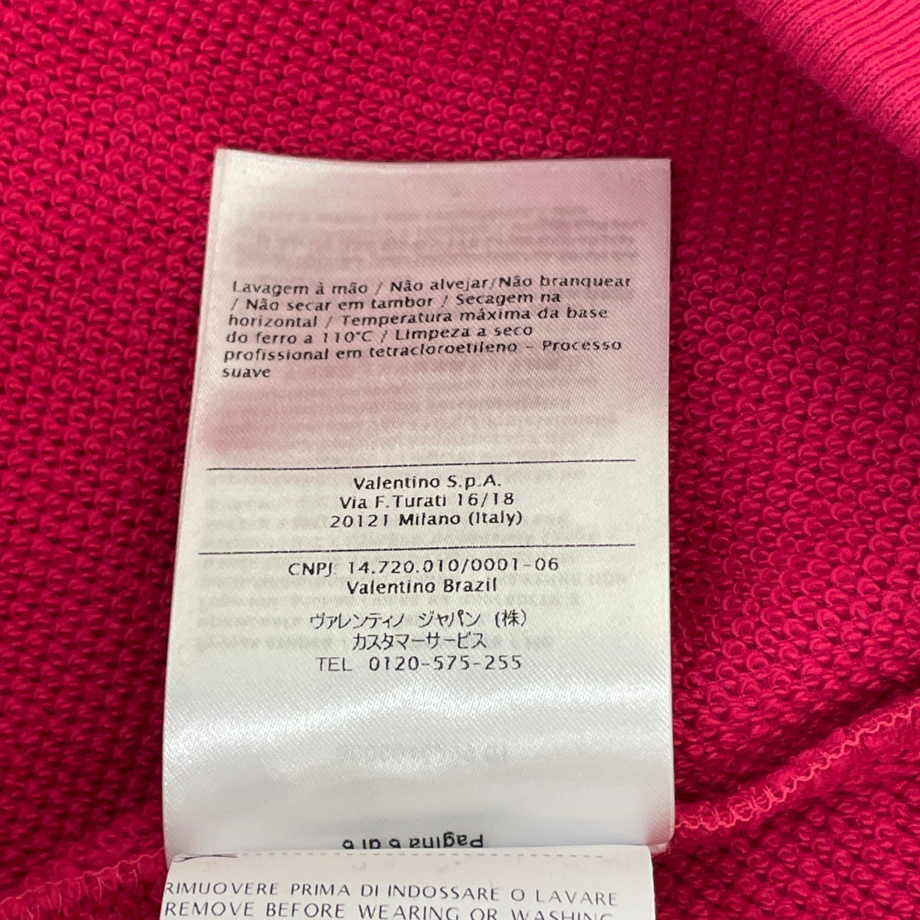 VALENTINO/Sweatshirt/XL/Cotton/PNK/vltn crewneck view 10