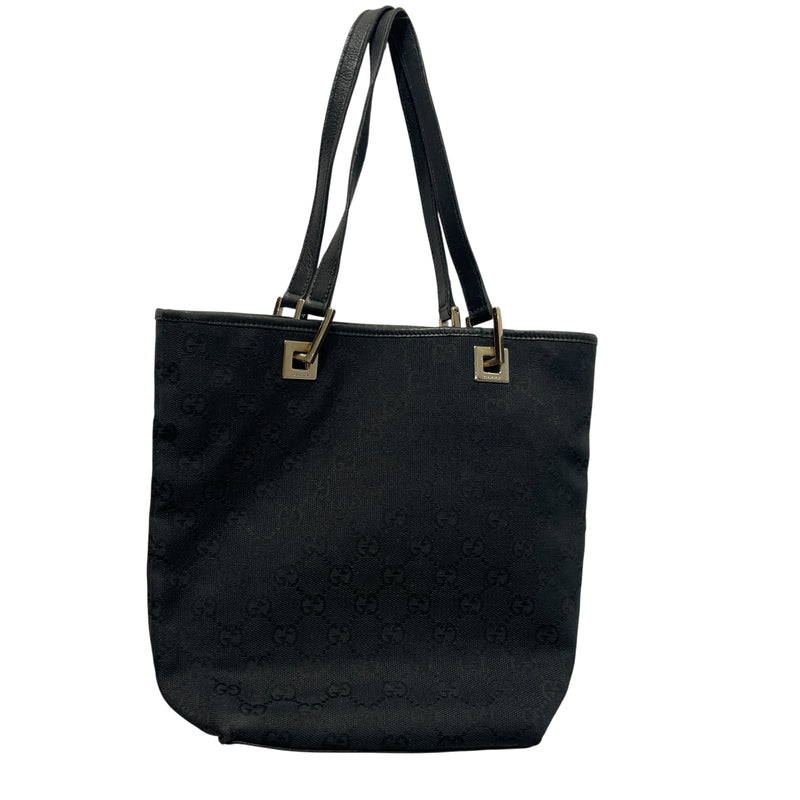GUCCI/Tote Bag/Monogram/Cotton/BLK/Mini GG Canvas Tote 002214