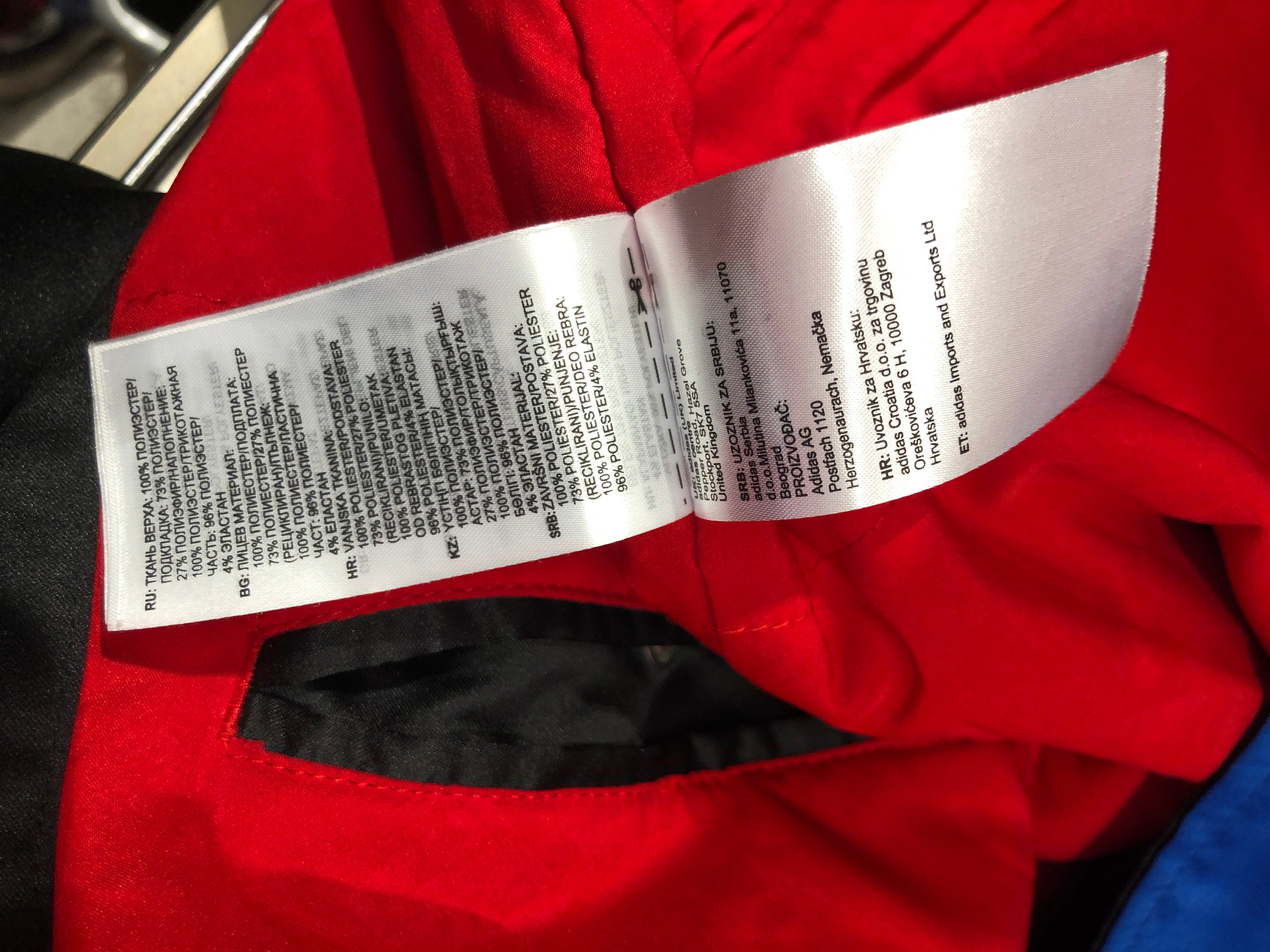 adidas/Jacket/L/Acrylic/BLU/Hollis Crew Bomber view 8