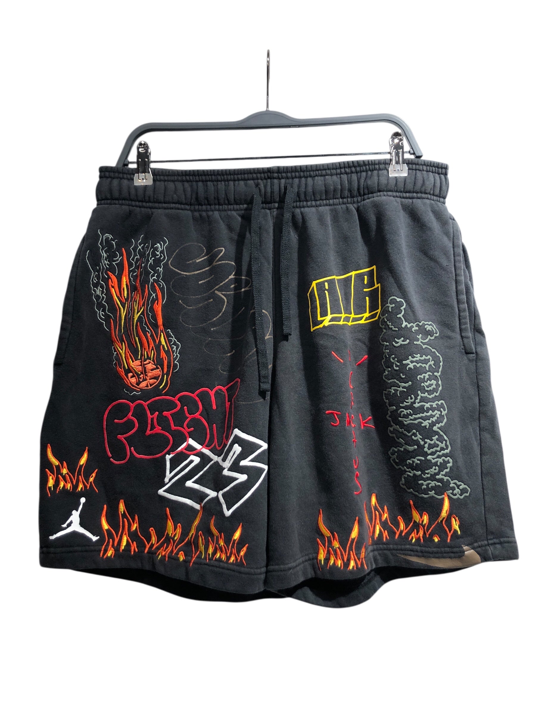 JORDAN BRAND/CACTUS JACK/Shorts/L/Cotton/BLK/ view 1