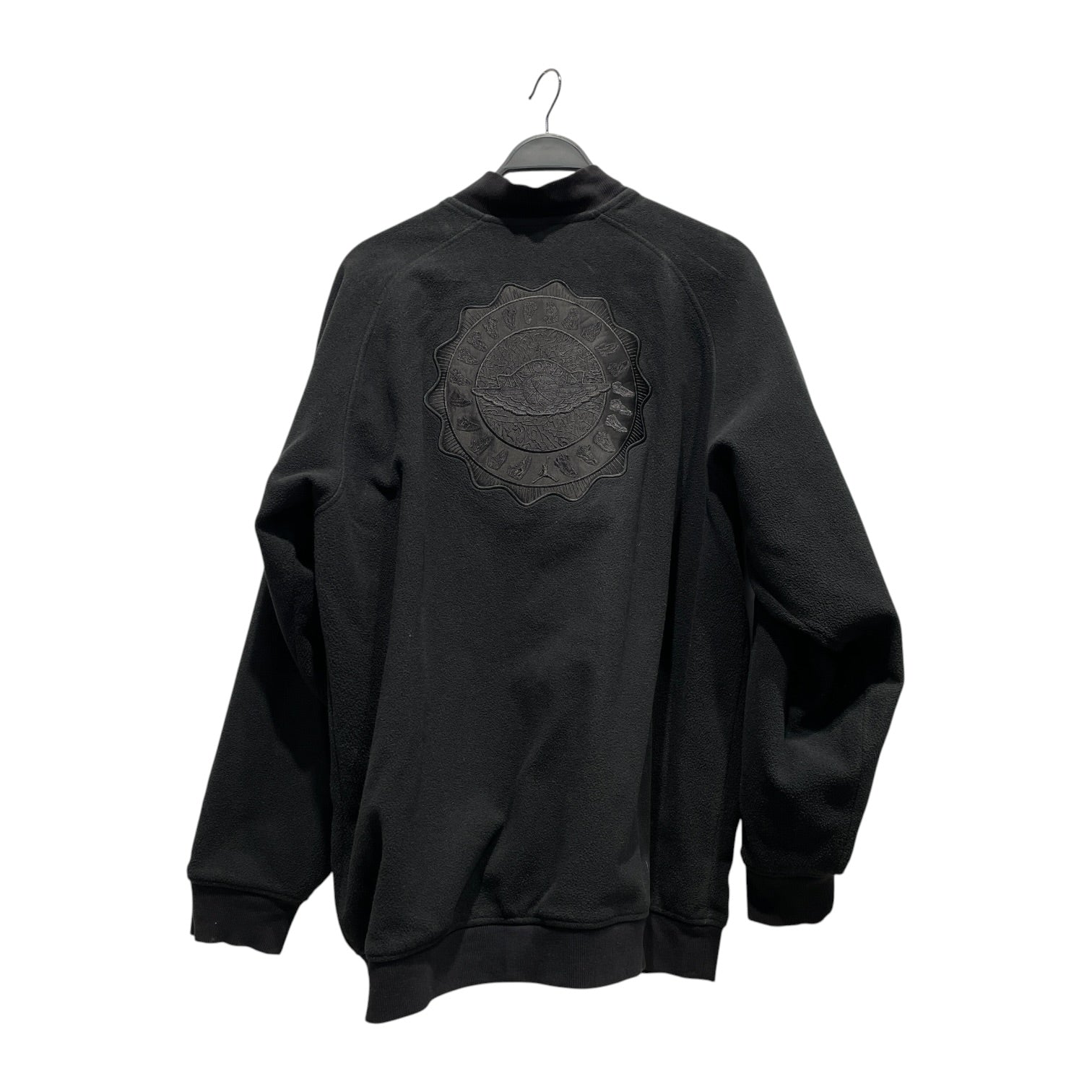 JORDAN BRAND/Baseball Jkt/L/Cotton/BLK/Black Flight 1985 Wings Fleece view 2