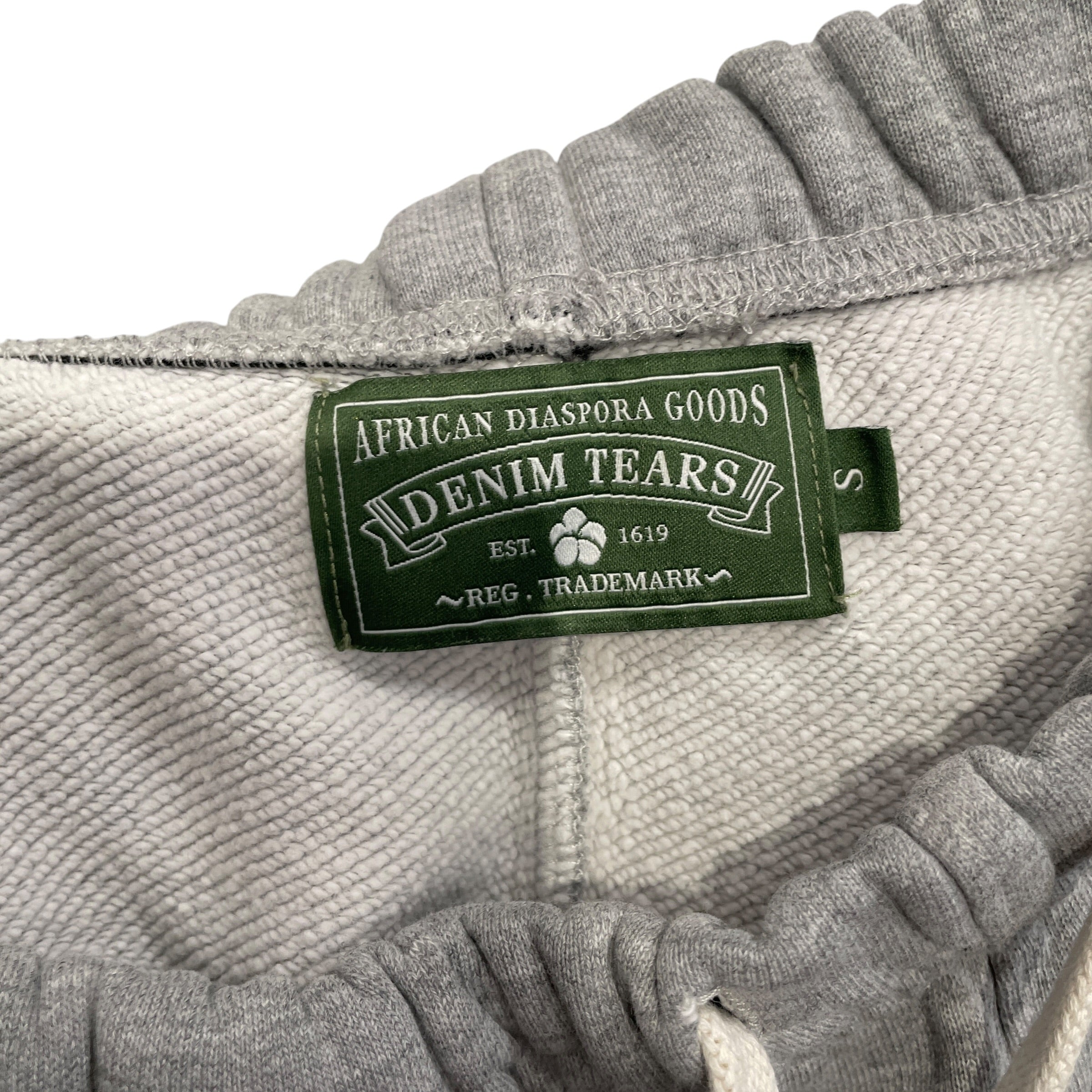 DENIM TEARS/Pants/S/Cotton/DT GREY DRAWSTRING SWEATPANTS view 3