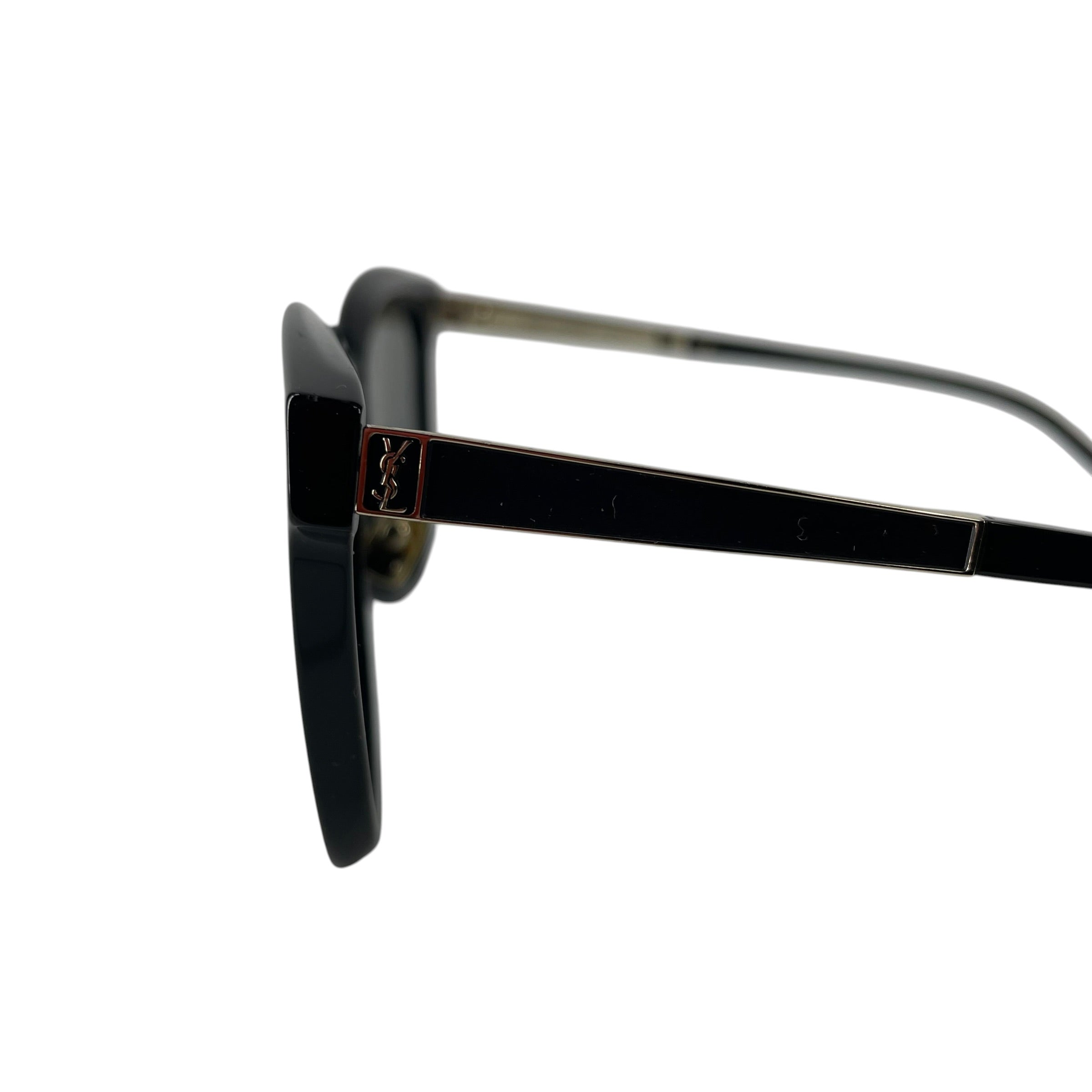 SAINT LAURENT/Sunglasses/Titanium/BLK/SLM7K GOLD INNER view 3