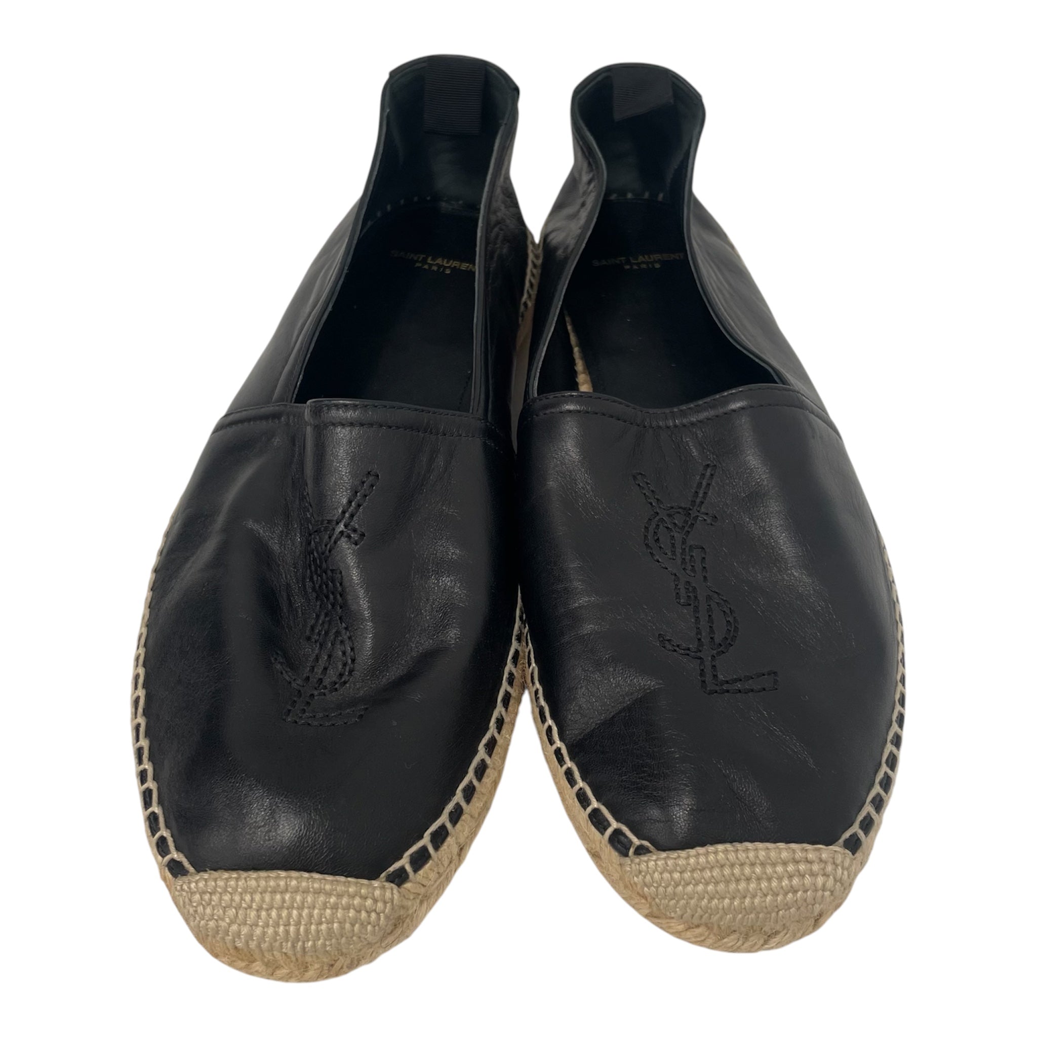 YVES SAINT LAURENT/Espadrilles/US 11/Leather/BLK/ view 4