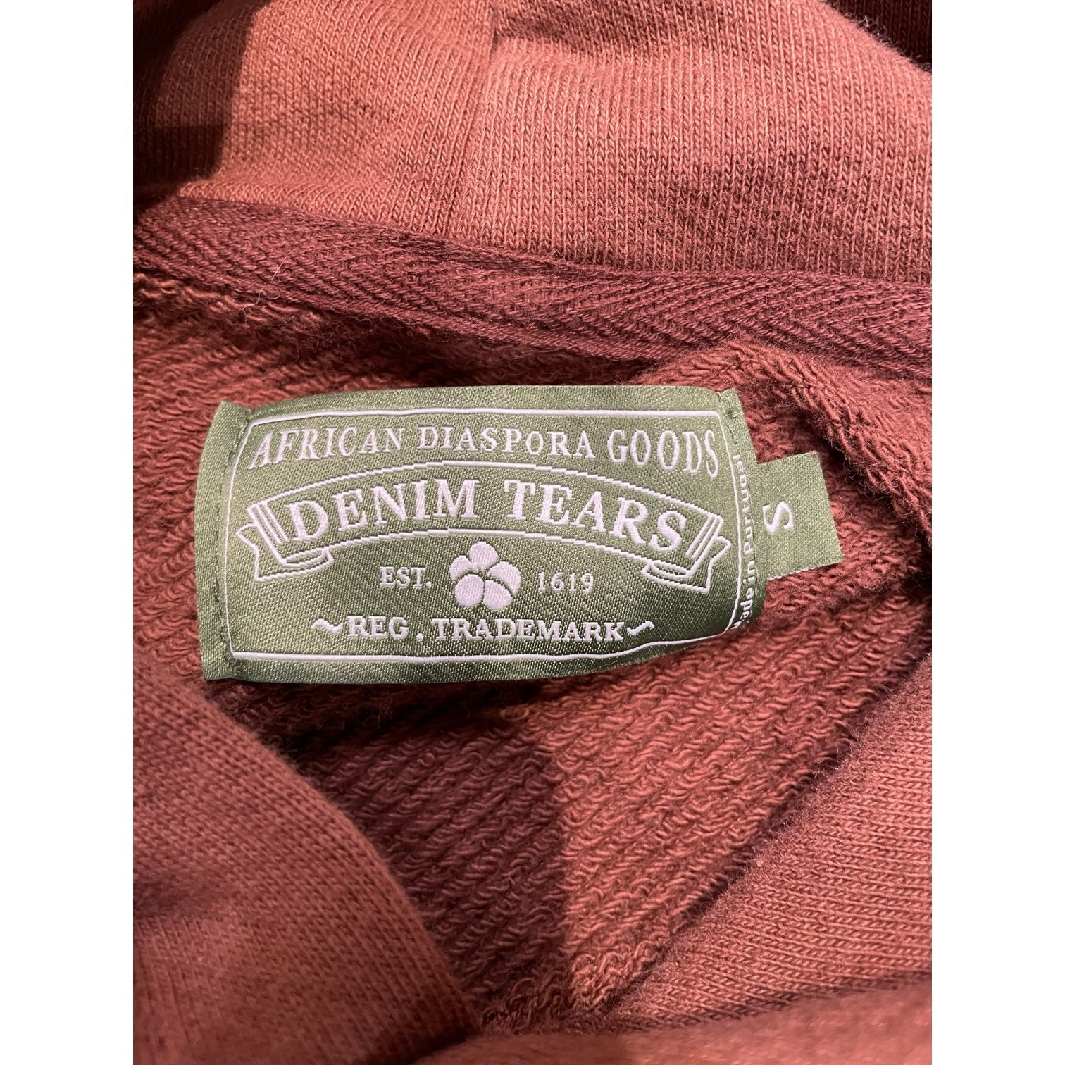 DENIM TEARS/Hoodie/S/Cotton/BRW/Brown Denim Tears Hoodie view 3