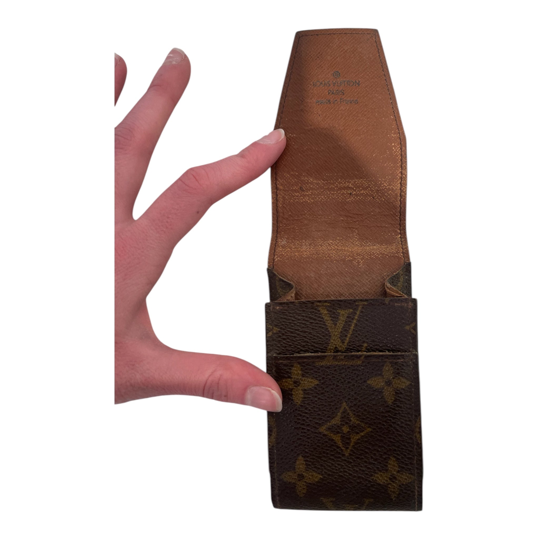 LOUIS VUITTON/Cigarette Case/Monogram/Leather/BRW/Monogram Etui Cigarette Case view 3