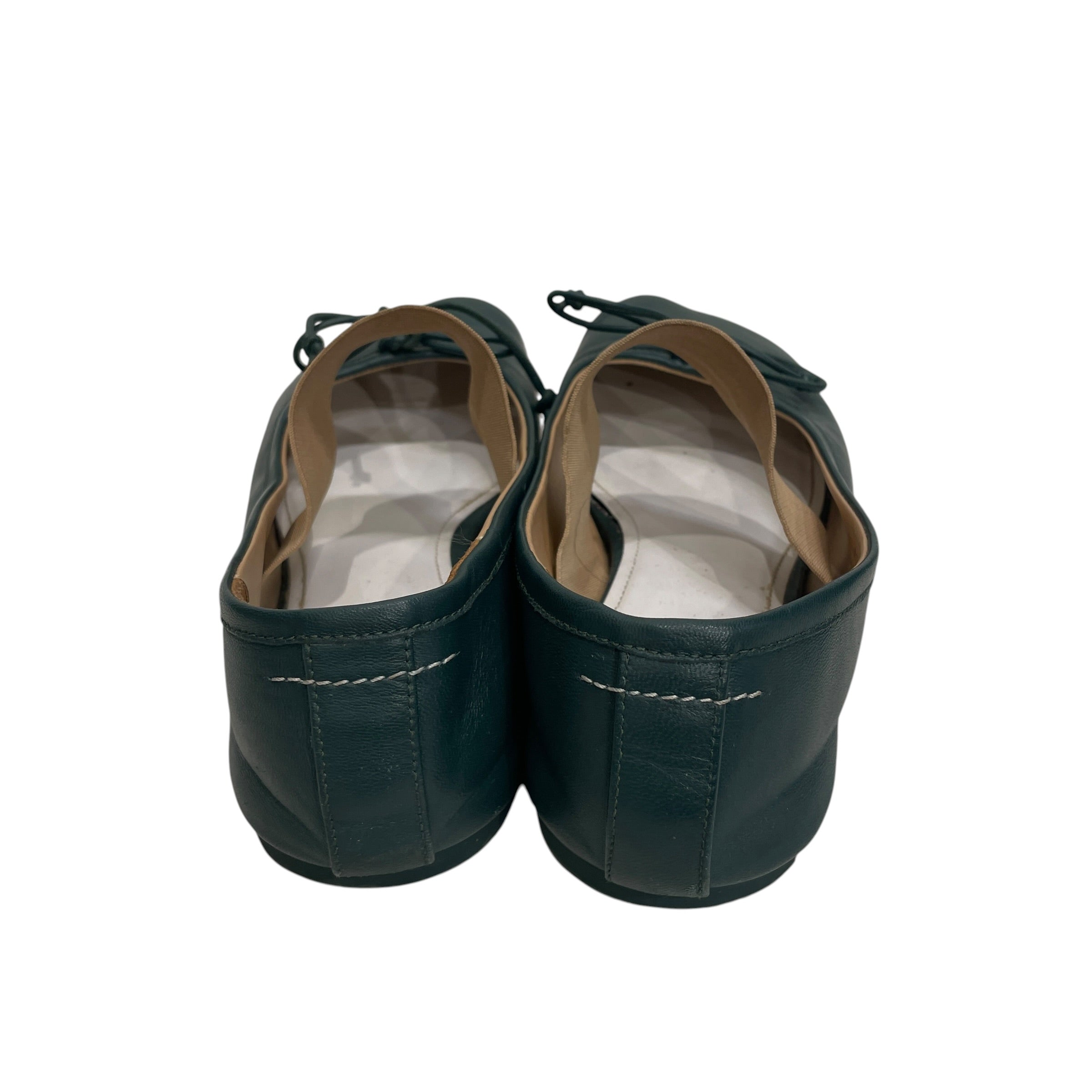 MM6/Flat Shoes/EU 39.5/Leather/GRN/BALLET FLATS view 3