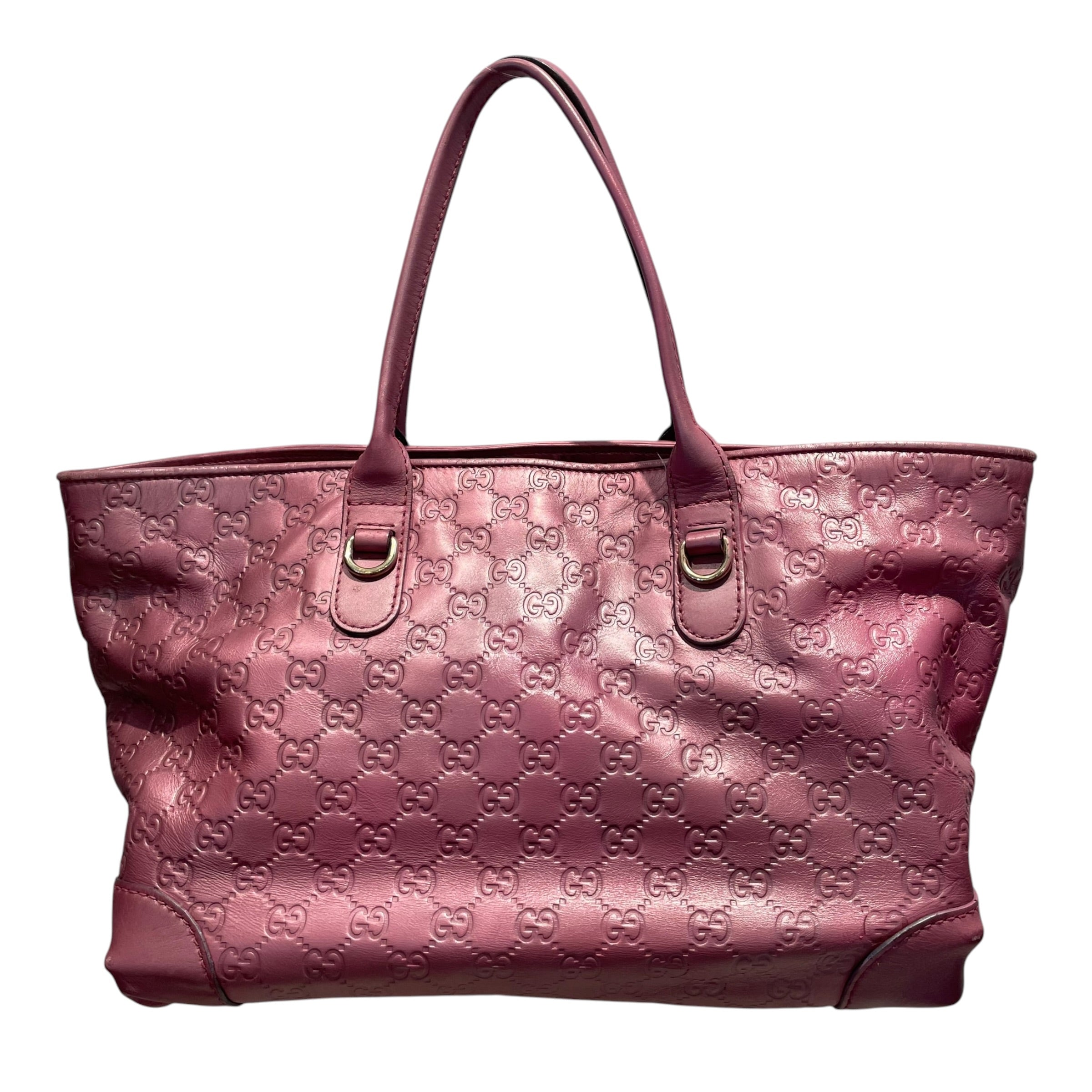GUCCI/Tote Bag/Leather/PNK/Heart Bit - Guccissima view 2