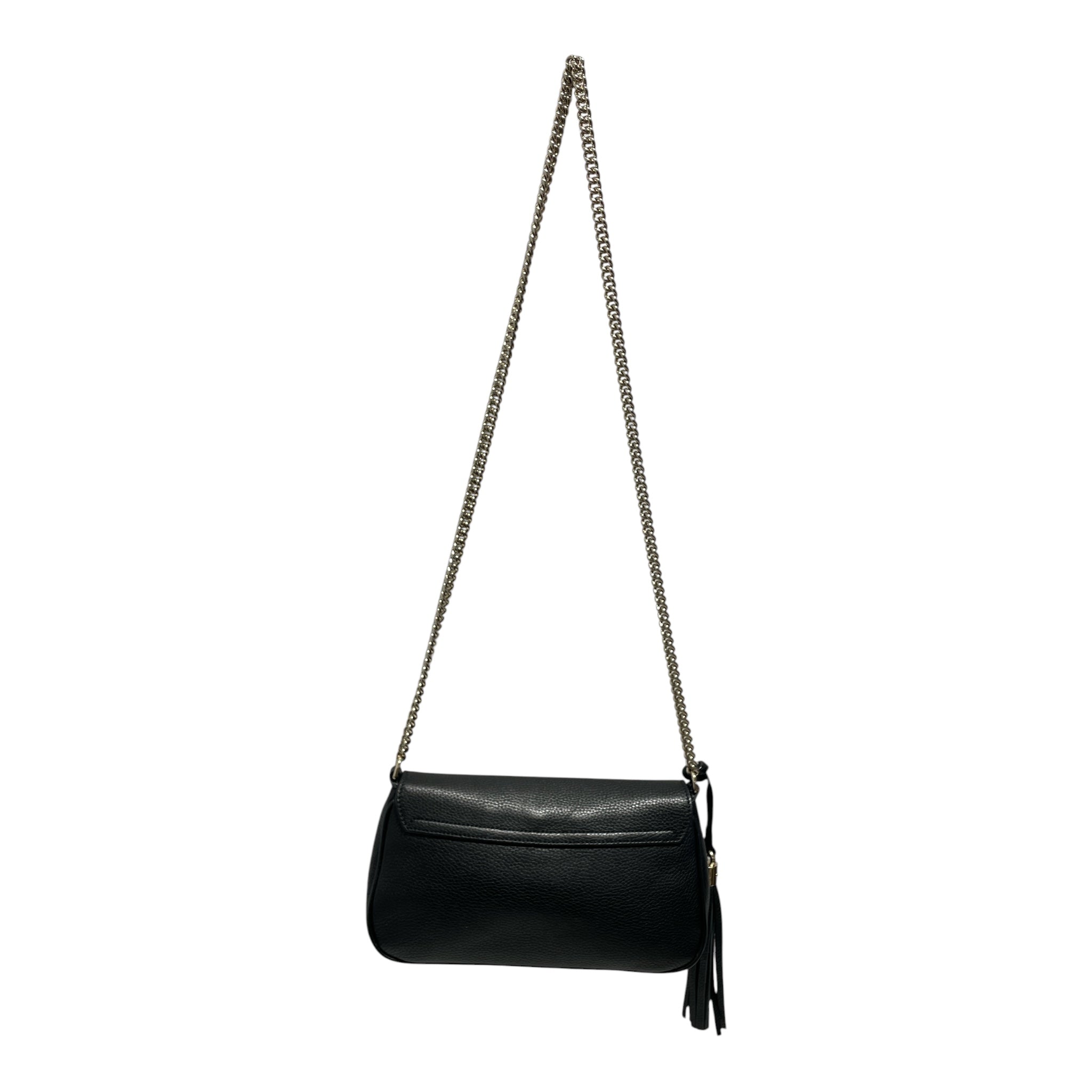 GUCCI/Cross Body Bag/Leather/BLK/soho flap view 2