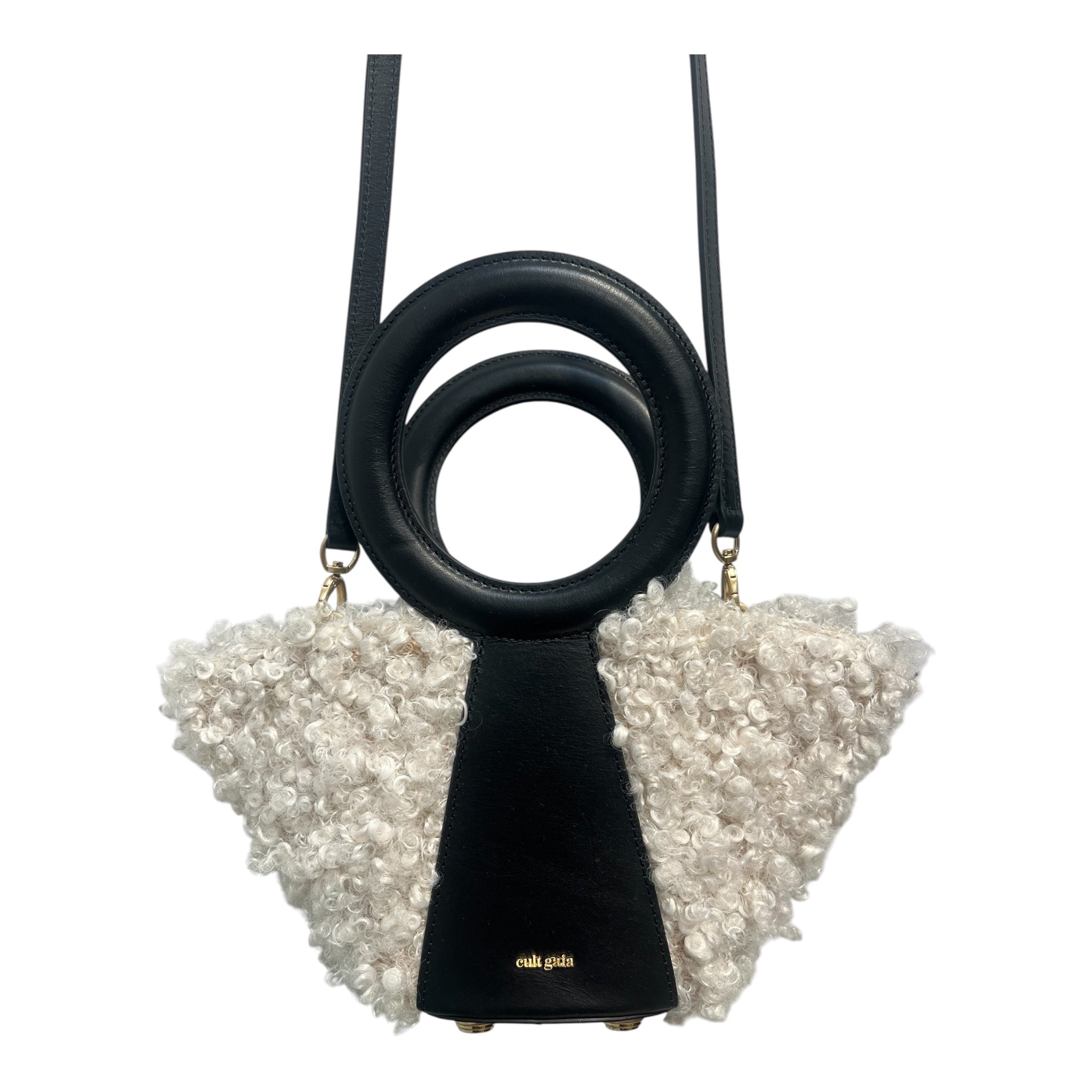 cult gaia/Bag/Leather/BLK/LEATHER HANGBAG view 4