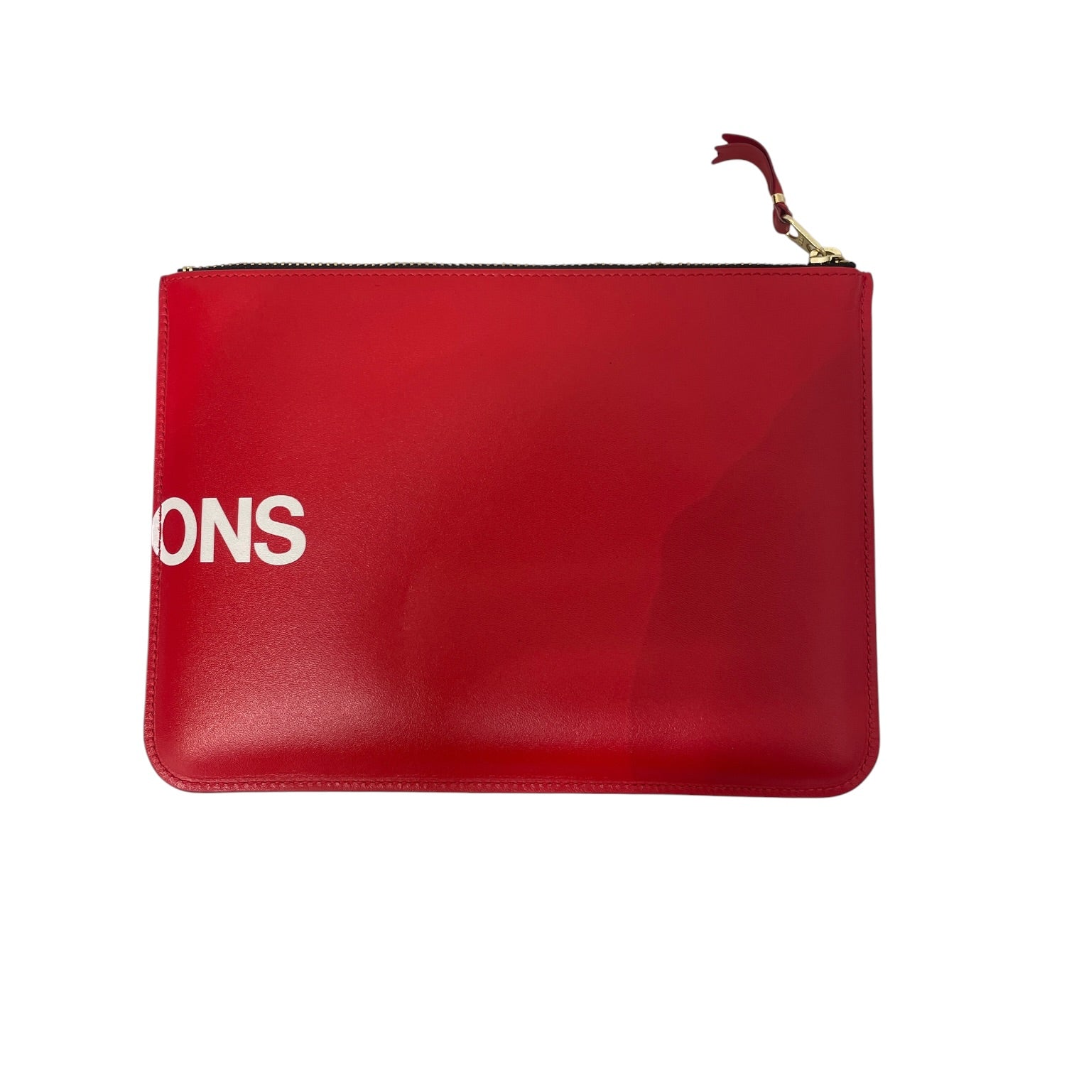 COMME des GARCONS/Wallet/Leather/RED/L's/zip pouch view 2