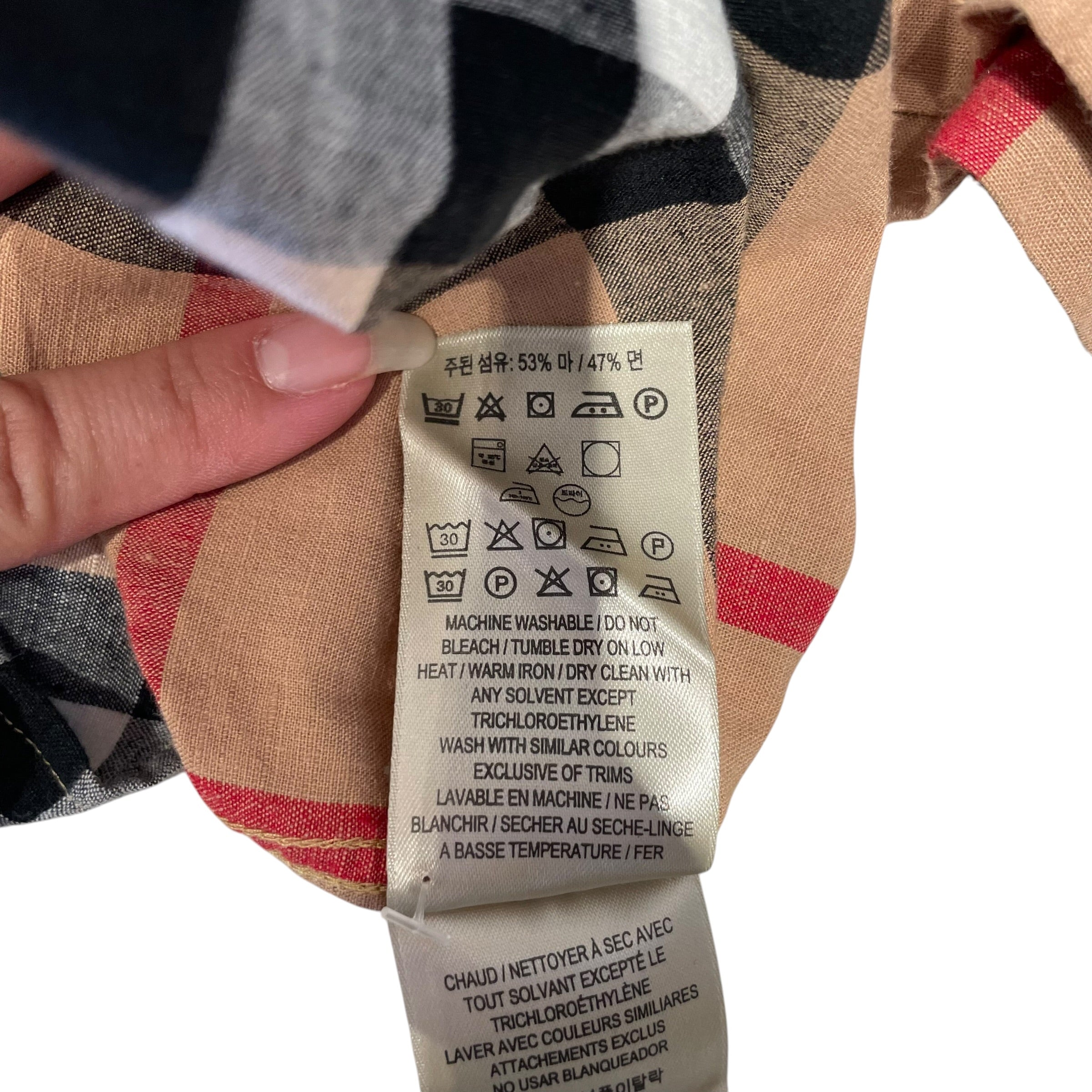 BURBERRY/Flannel Shirt/XL/Cotton/BRW/Monogram/MONOGRAM BUTTON UP BS view 4