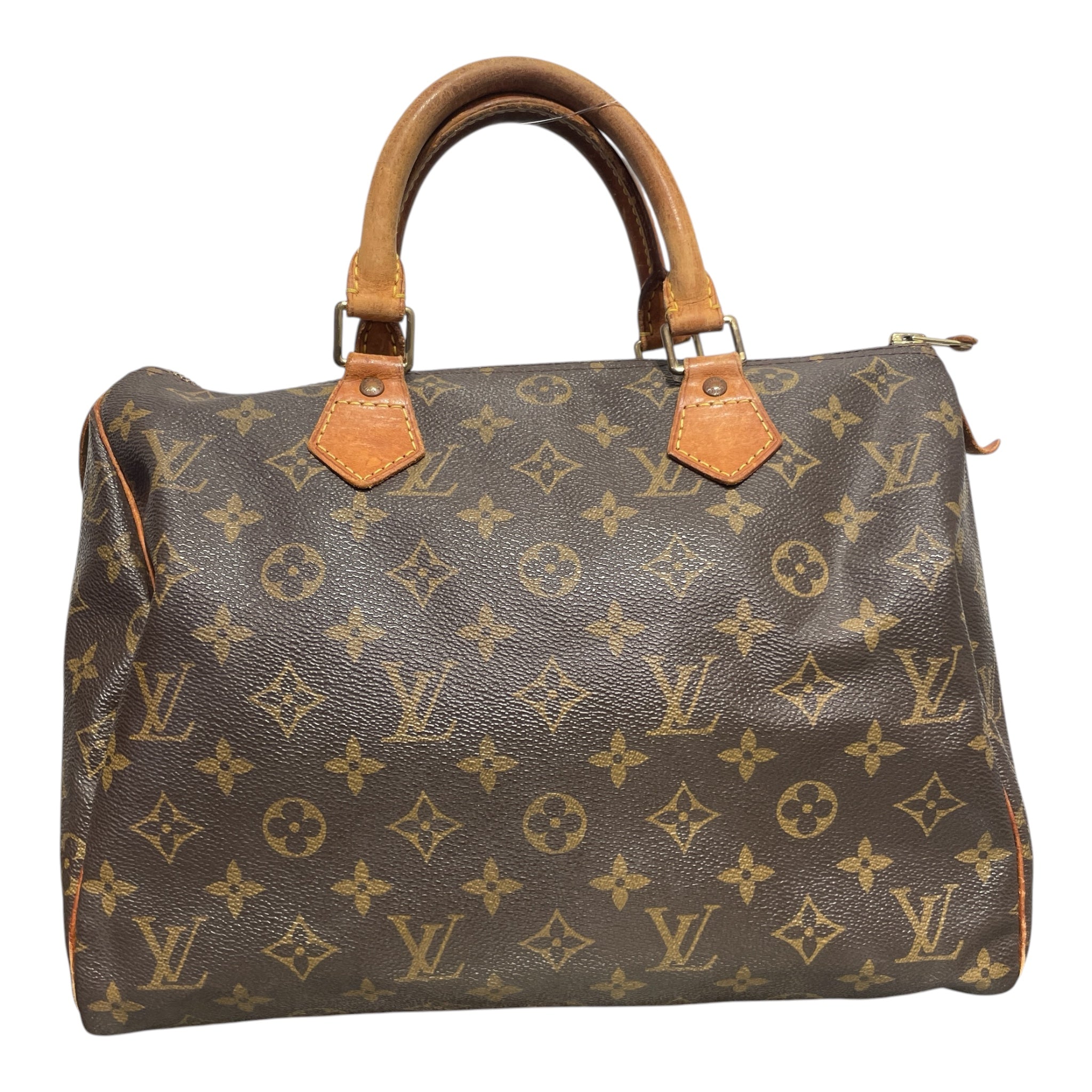 LOUIS VUITTON/Hand Bag/Monogram/Leather/BRW/speedy handbag view 2